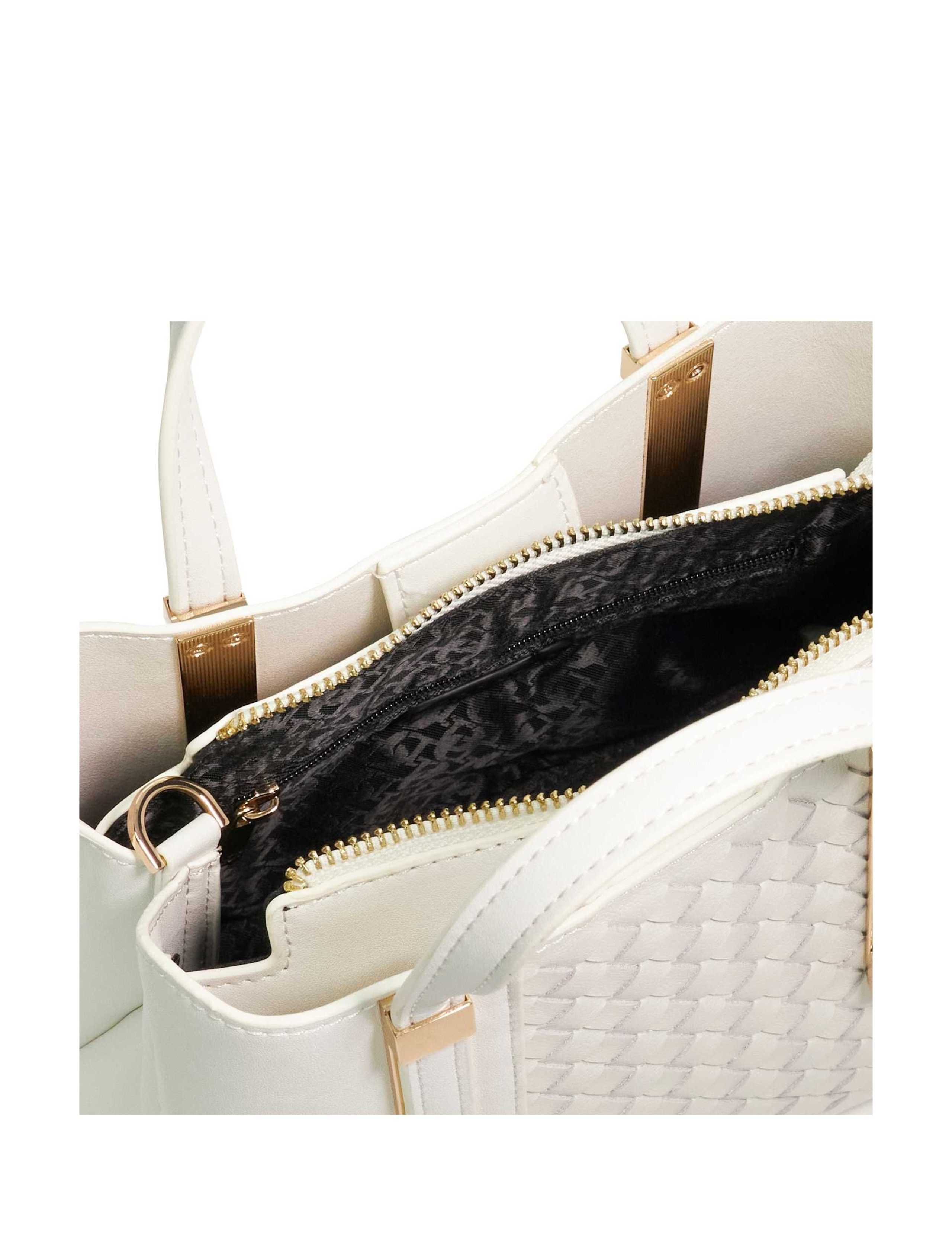 Woven Top Handle Tote Bag 5 of 5