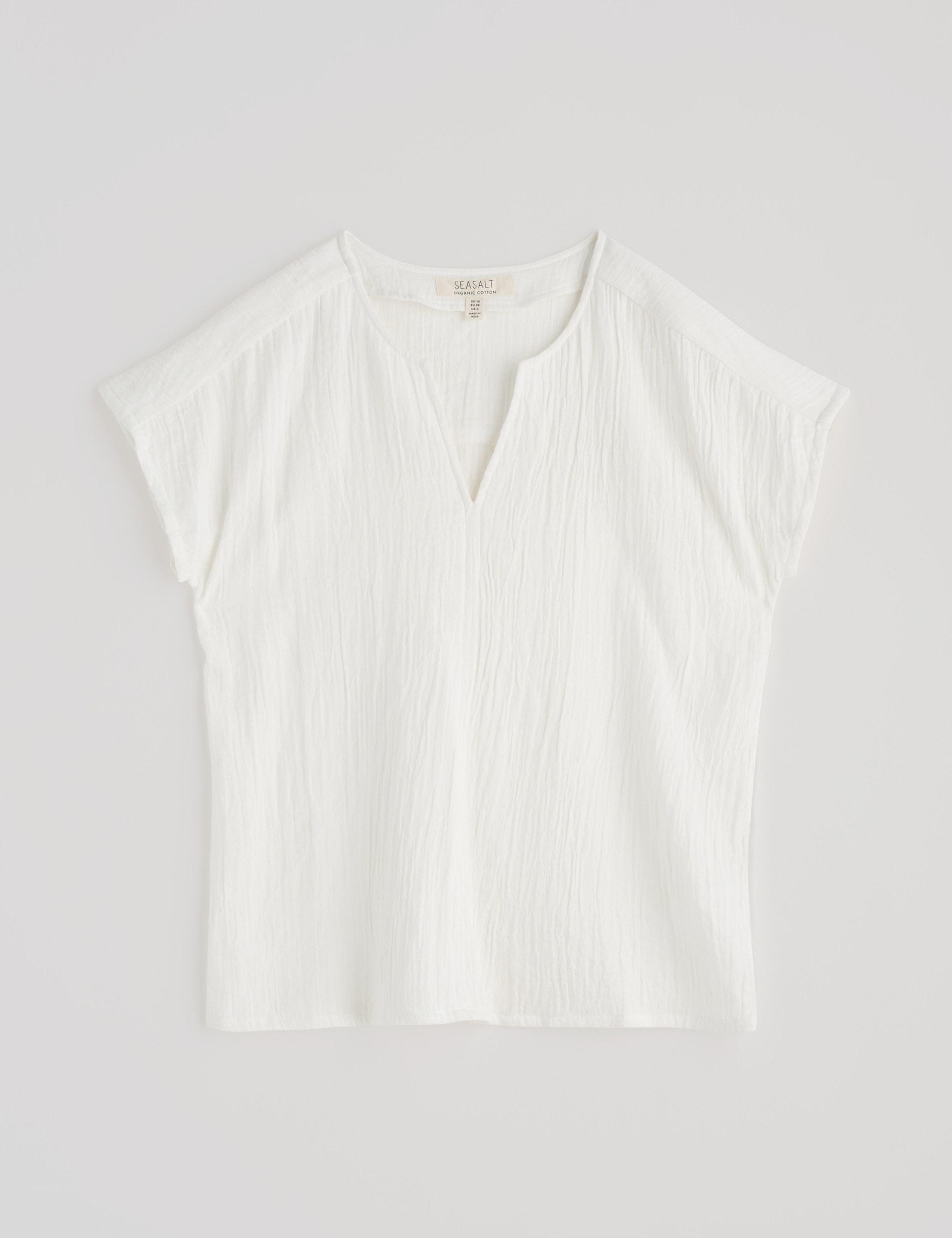 Pure Cotton Notch Neck Top 2 of 4