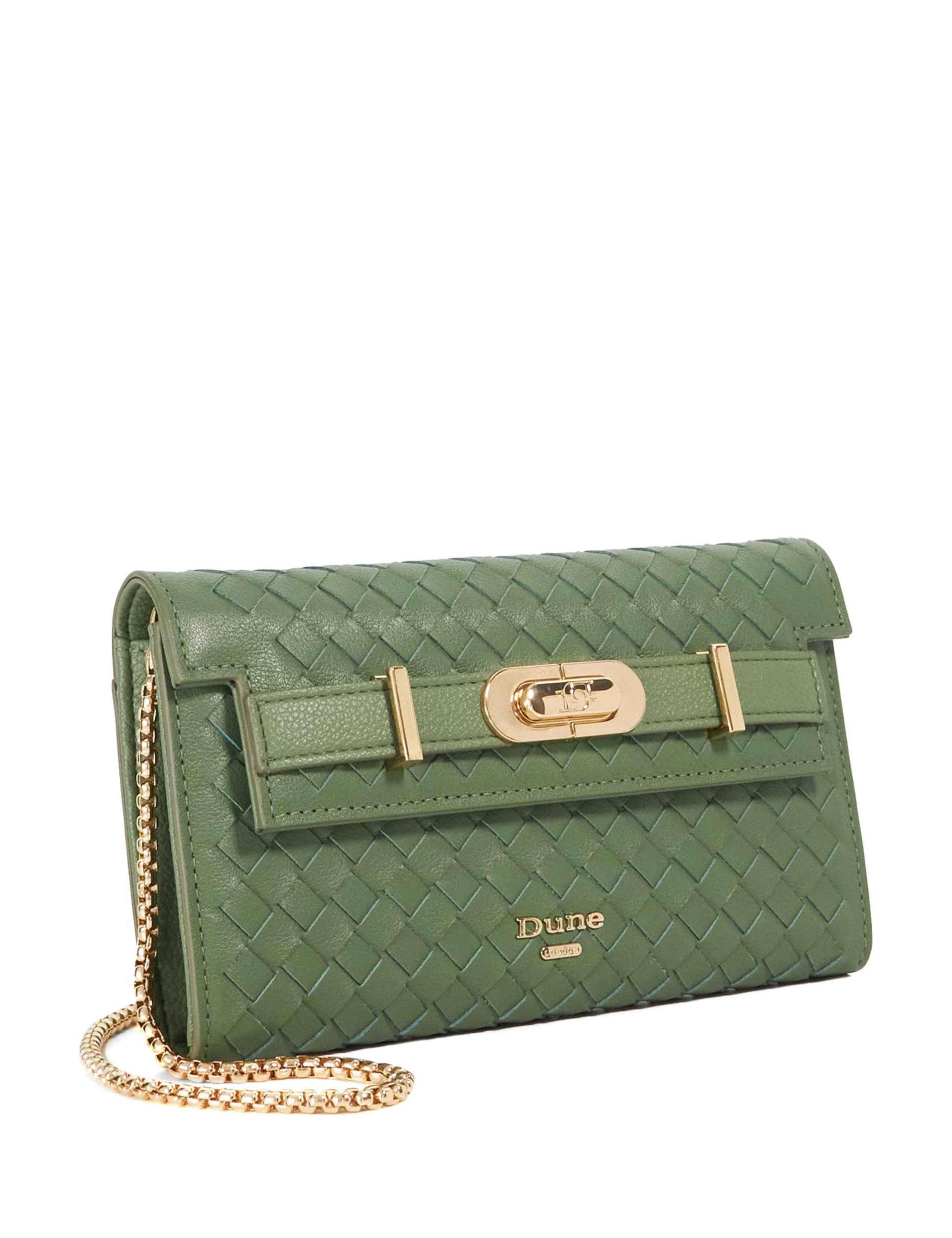 Leather Woven Chain Strap Cross Body Bag 2 of 5