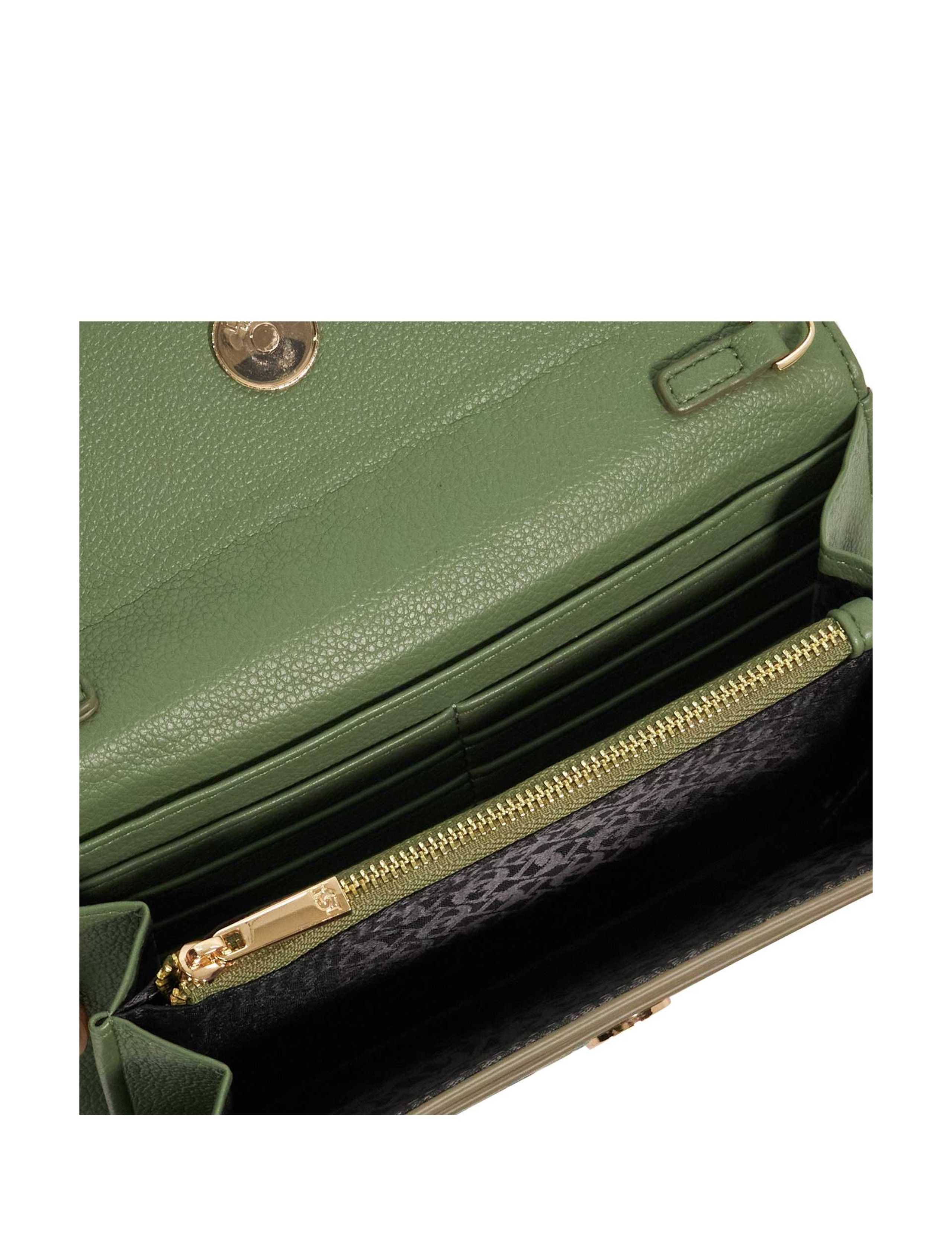 Leather Woven Chain Strap Cross Body Bag 5 of 5