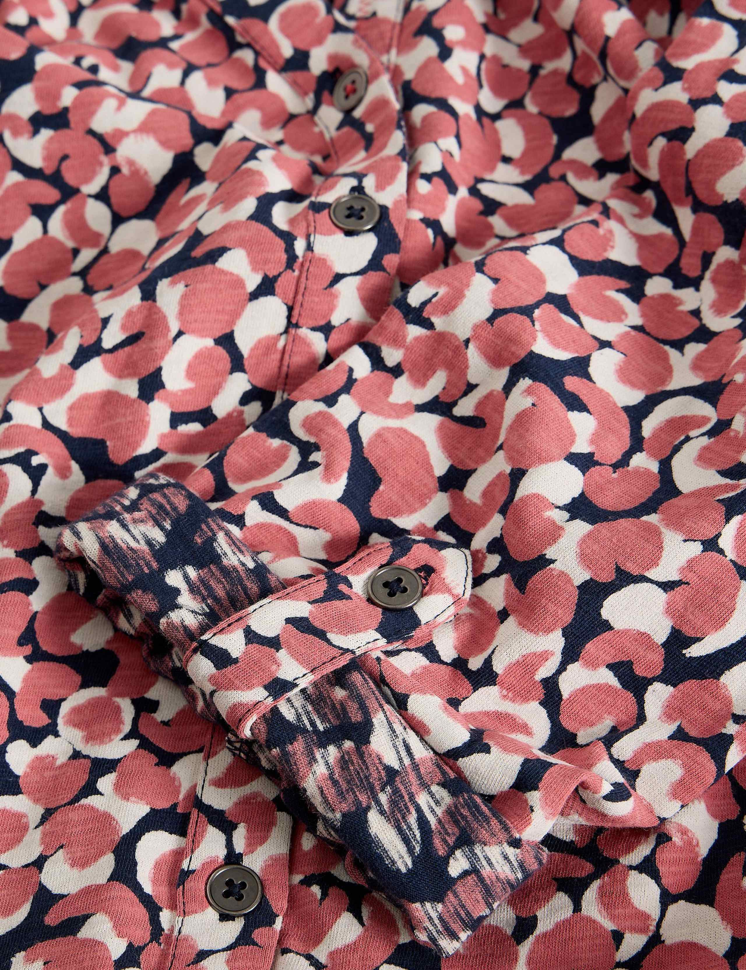 Pure Cotton Jersey Printed Collared Shirt 6 of 6