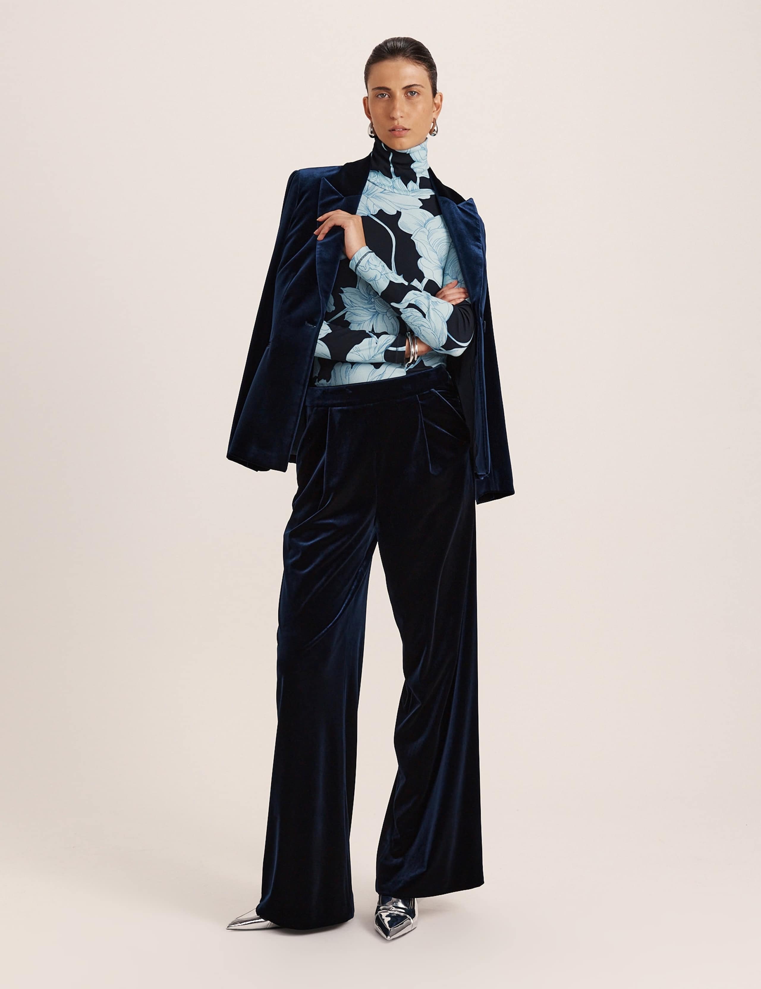 Floral Roll Neck Long Sleeve Top 5 of 7