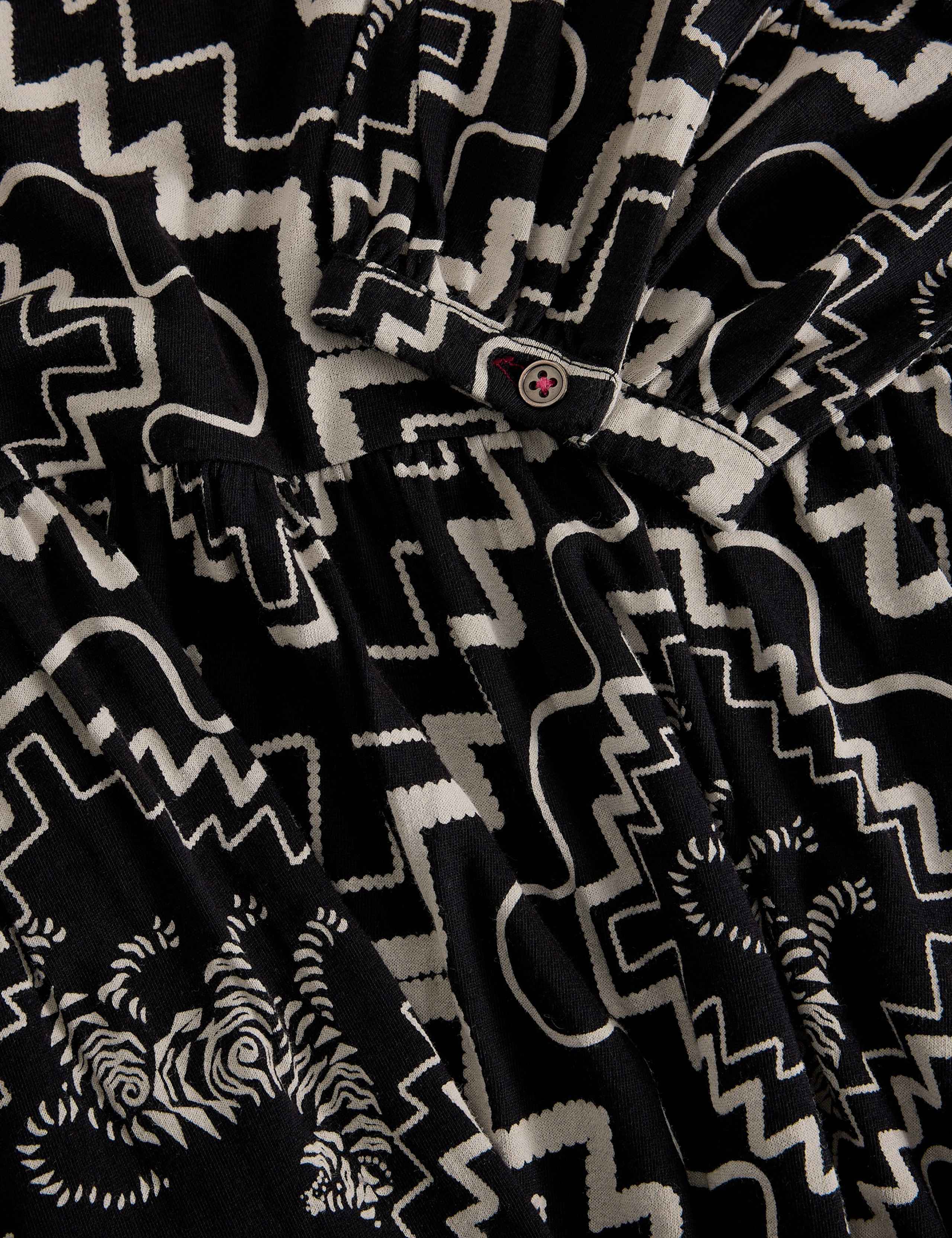 Patterned Knee Length Dress With Modal 6 of 6