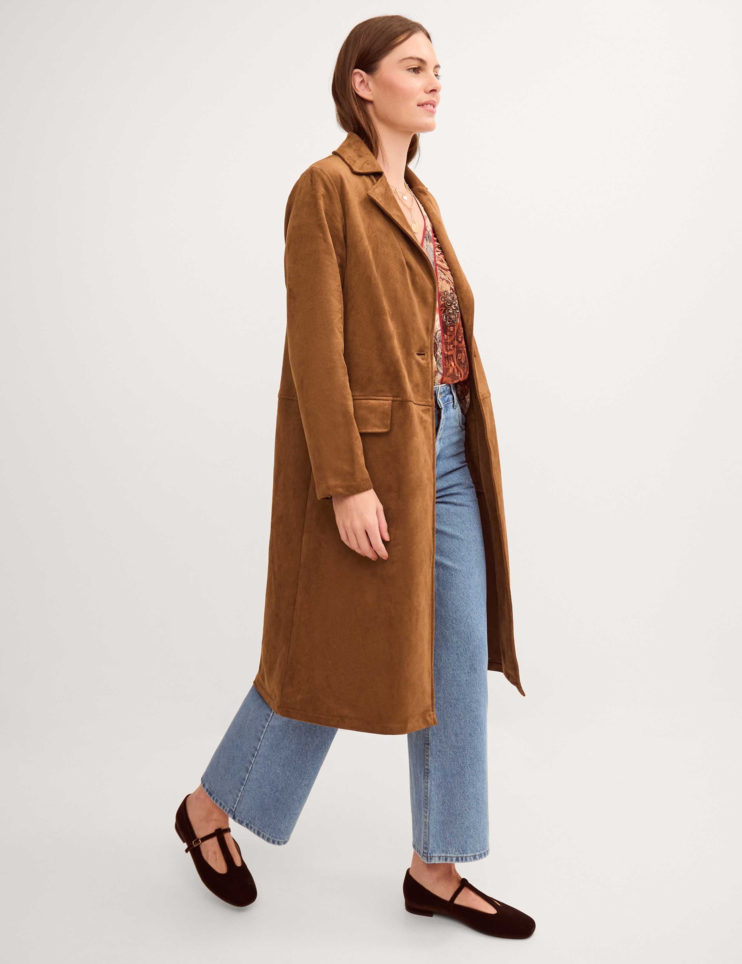 Faux Suede Coat 2 of 3