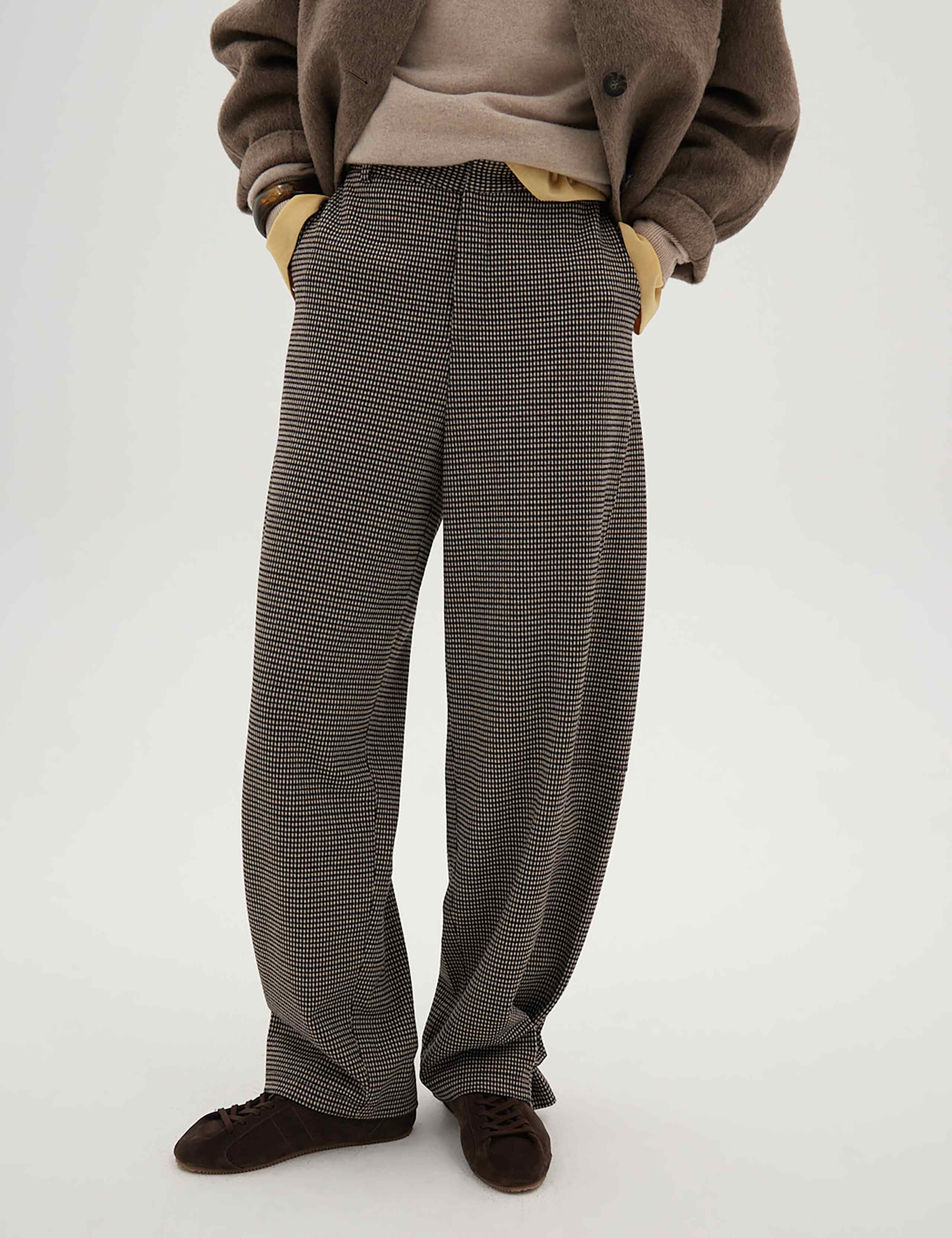 Taylor Checked Barrel Leg Joggers 1 of 5