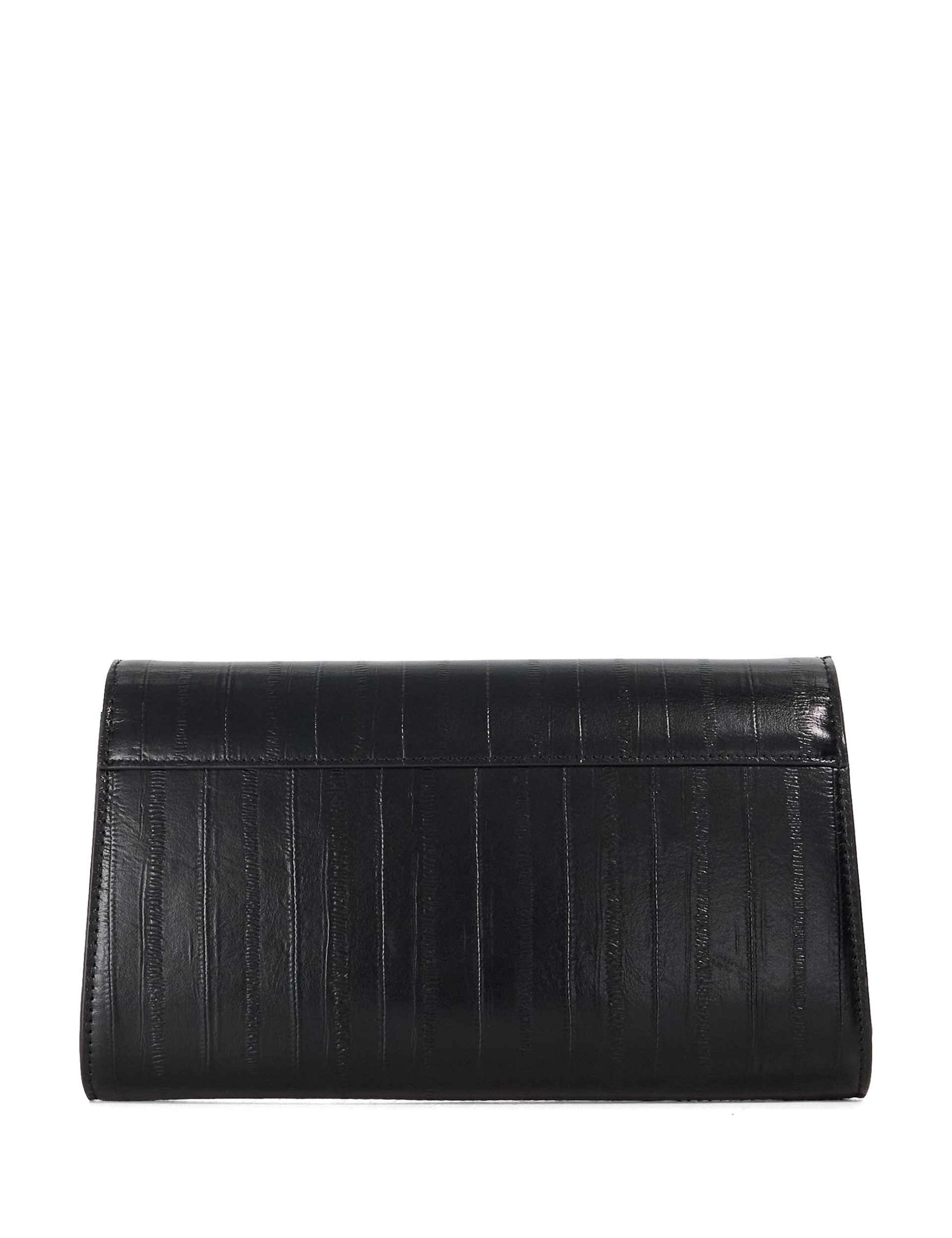 Leather Chain Strap Clutch Bag 2 of 5