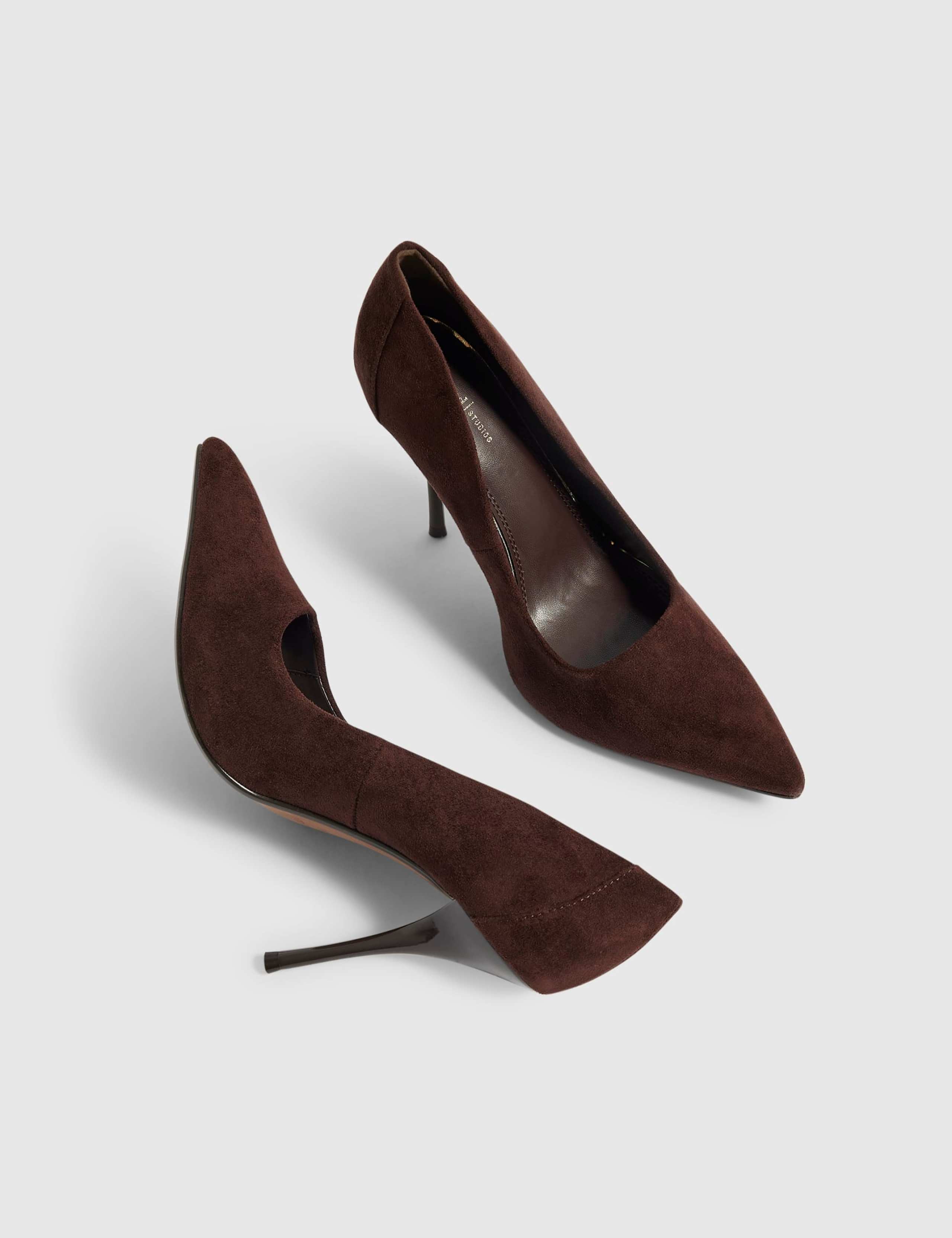Suede Party Stiletto Court Shoes 3 of 5