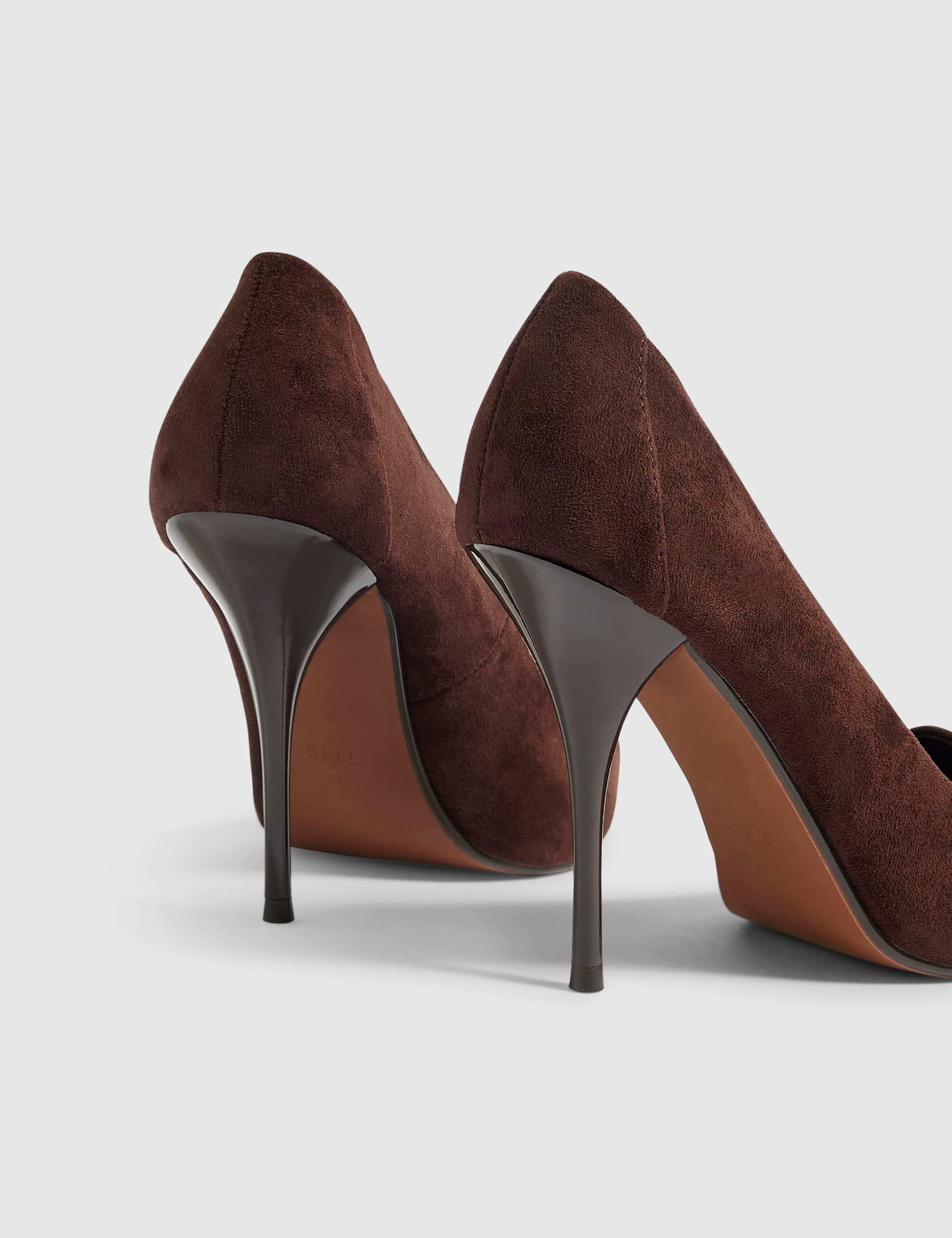 Suede Party Stiletto Court Shoes 5 of 5