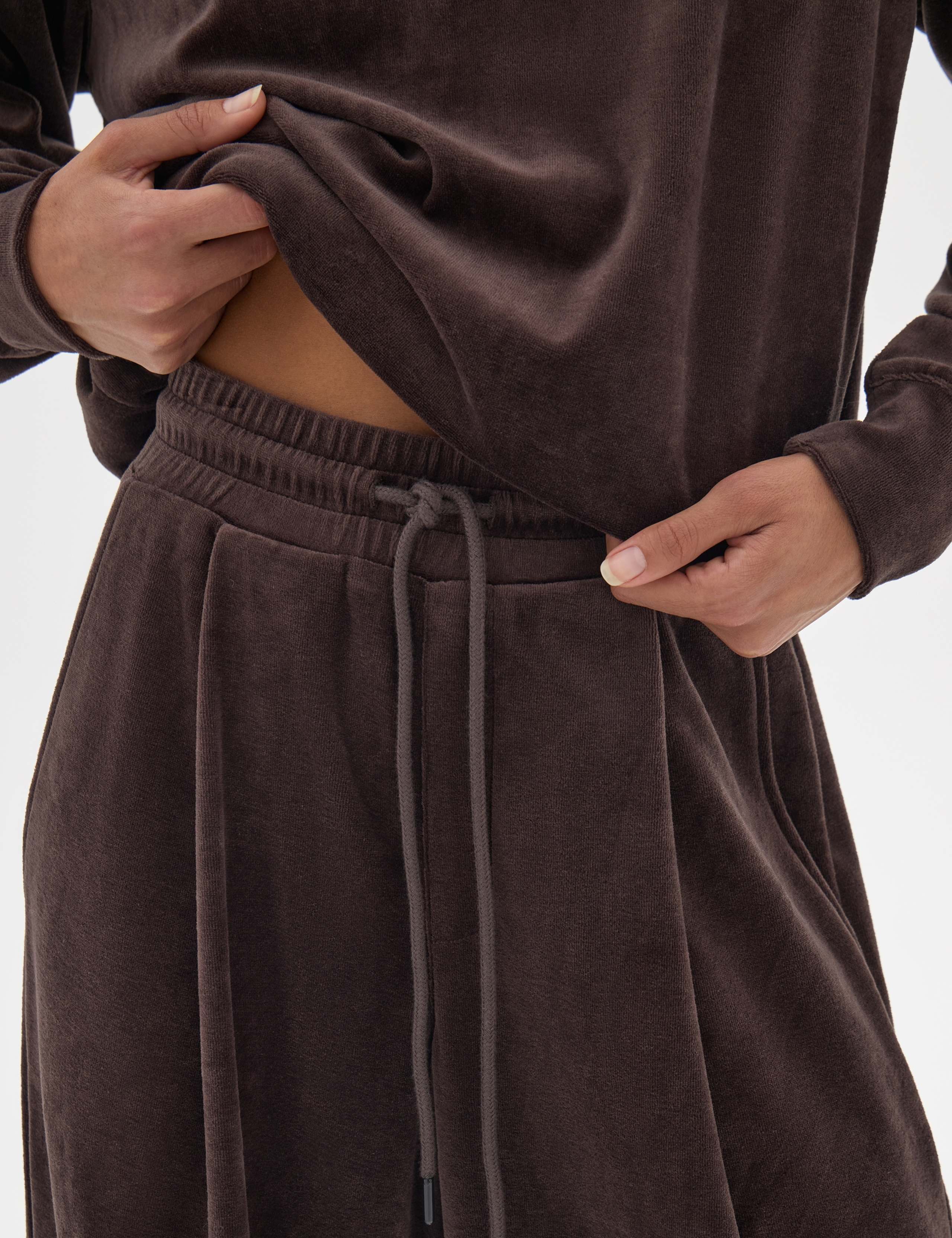 Aarti Velour Wide Leg Trousers by HUSH at M&S