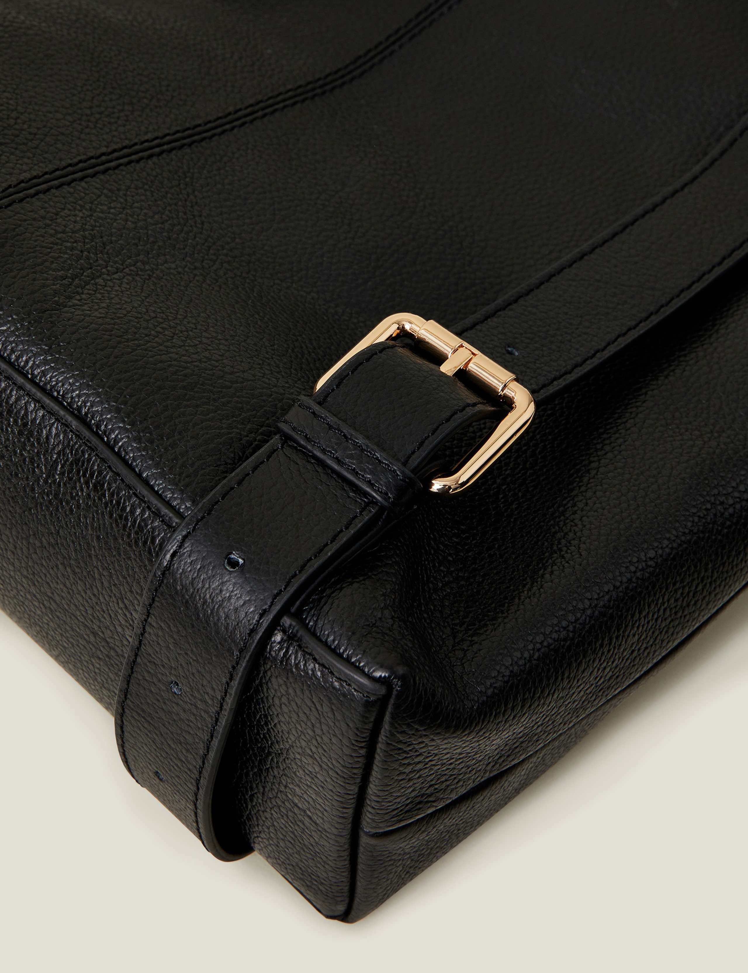 Suede and Leather Backpack 3 of 4