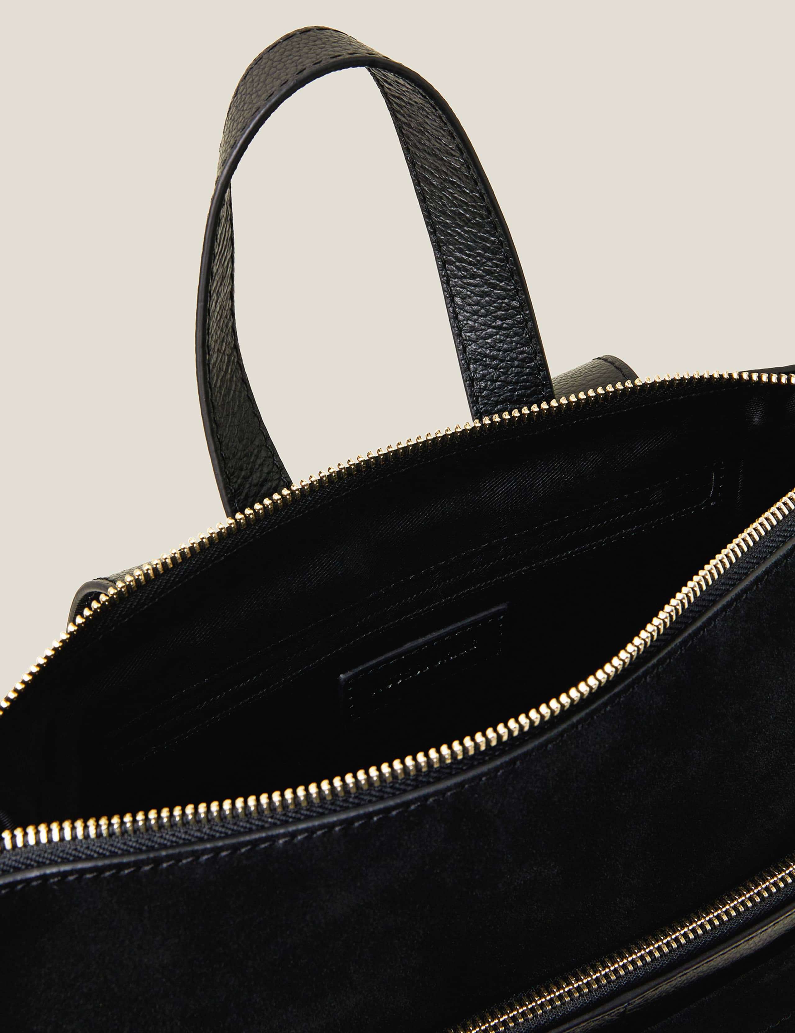 Suede and Leather Backpack 4 of 4