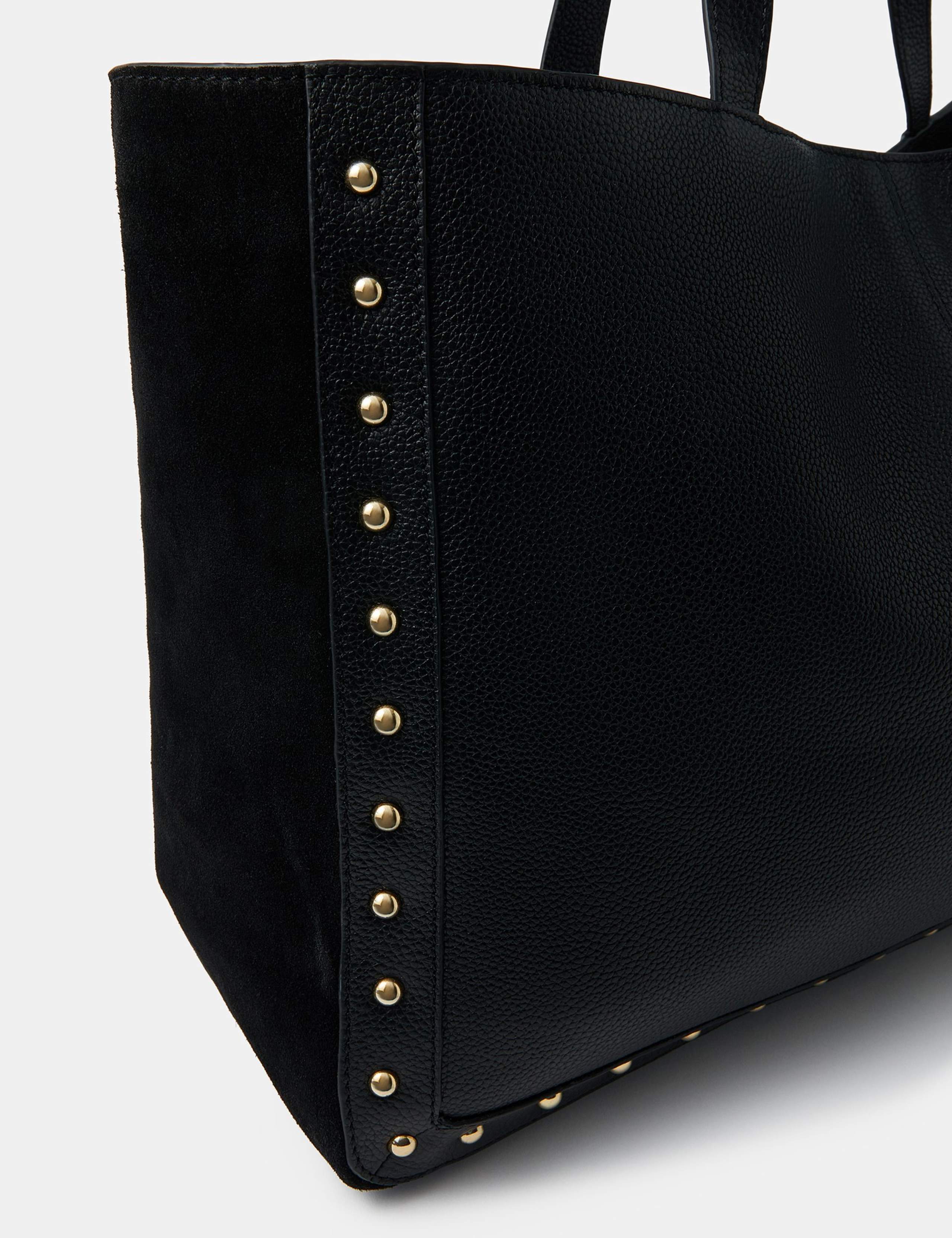 Leather Studded Tote Bag 4 of 4