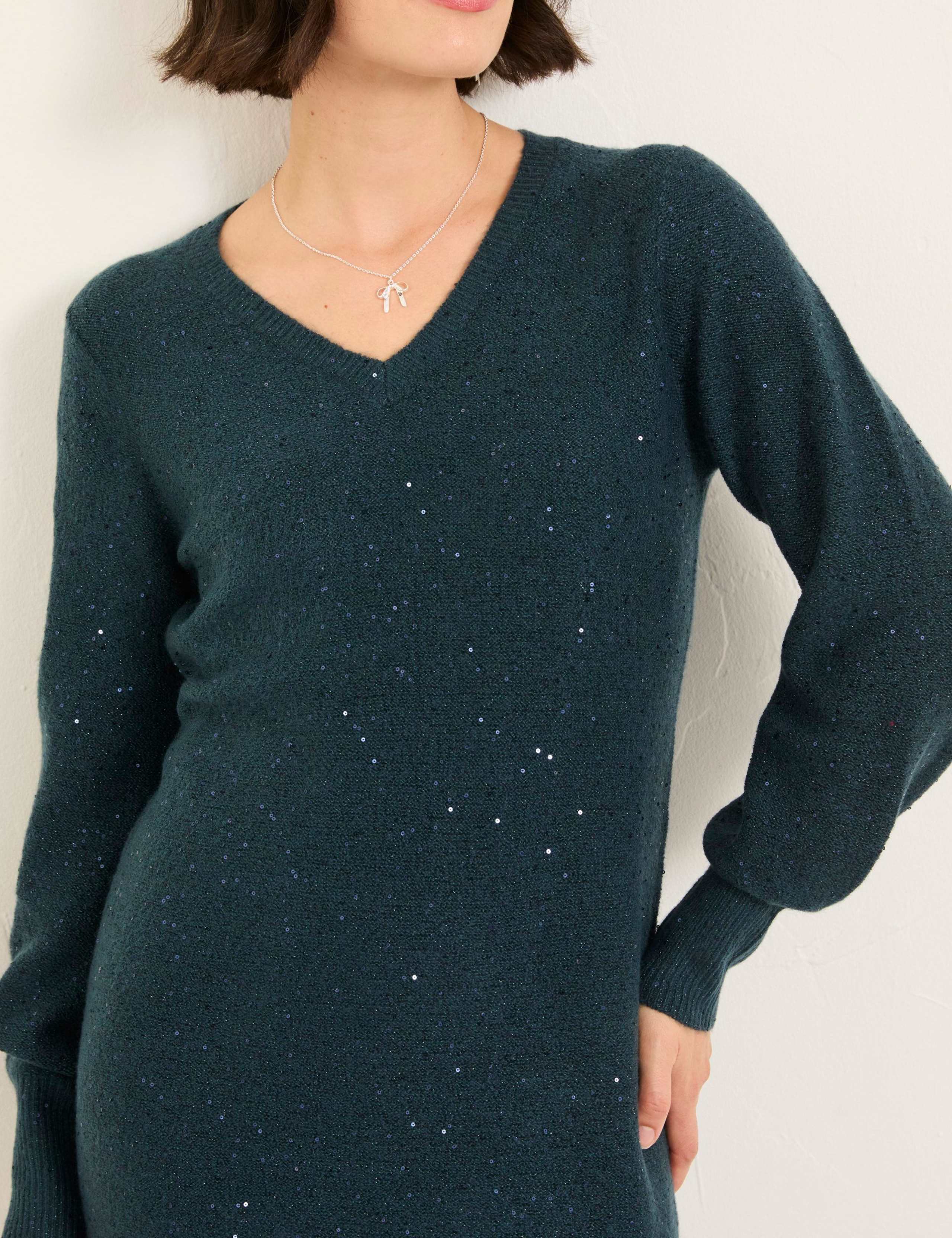Sparkly Knee Length Jumper Dress 6 of 6