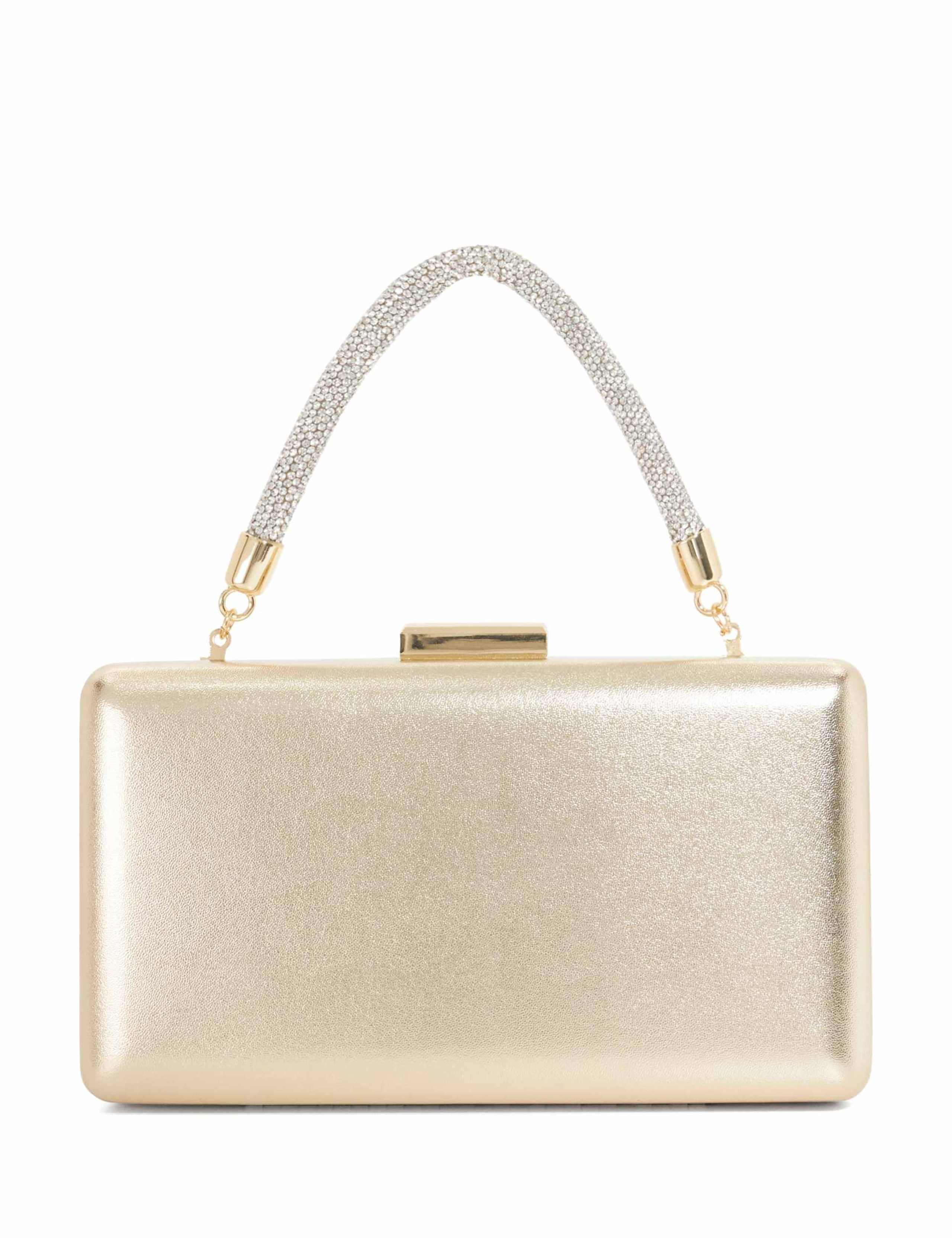 Chain Strap Top Handle Clutch Bag 3 of 6