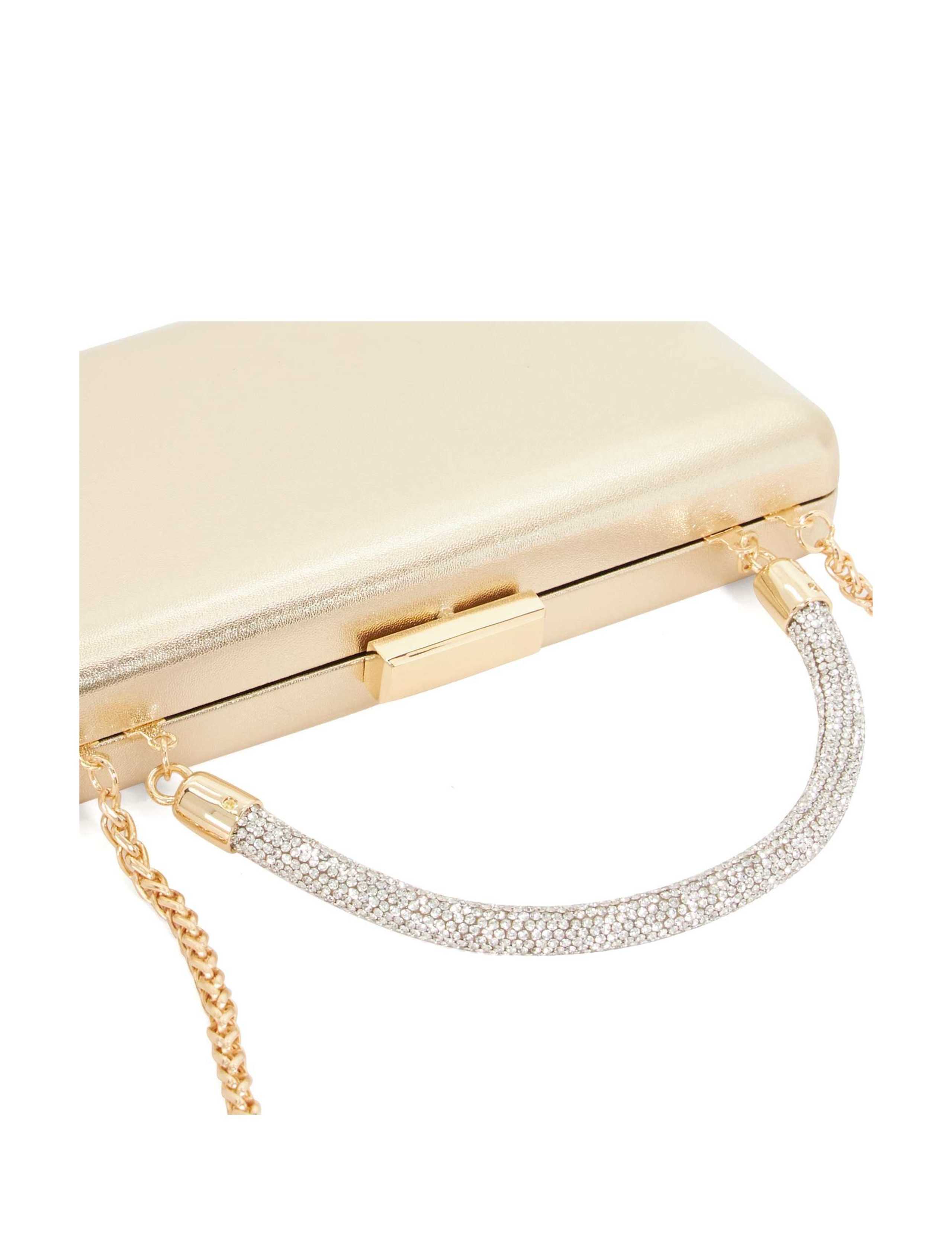 Chain Strap Top Handle Clutch Bag 5 of 6