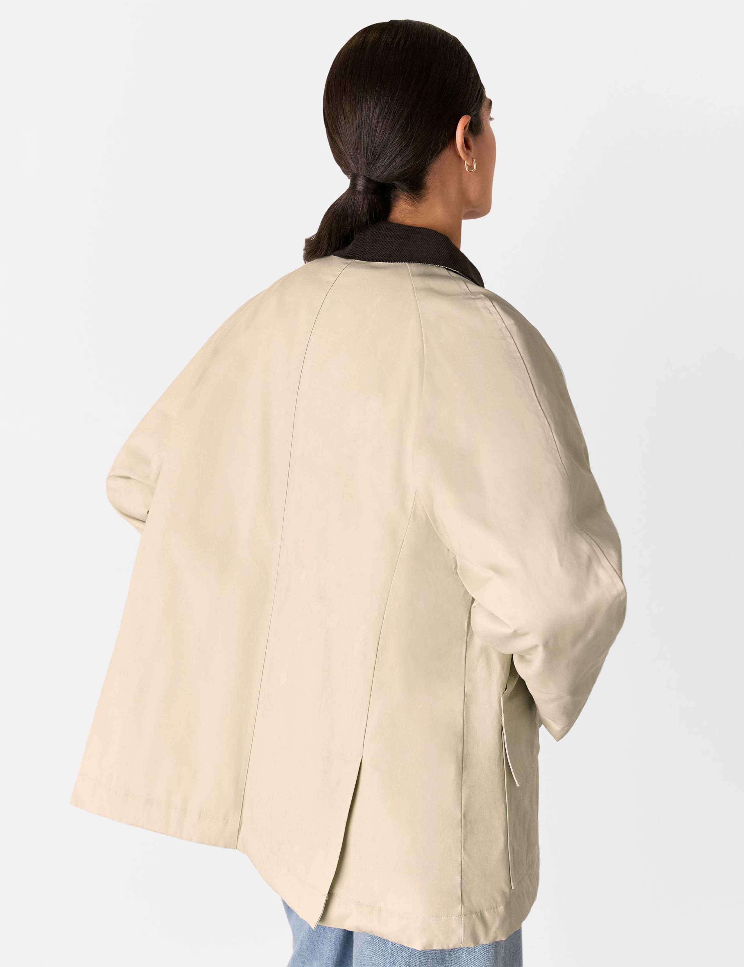 Waxed Pure Cotton Relaxed Utility Jacket 4 of 4