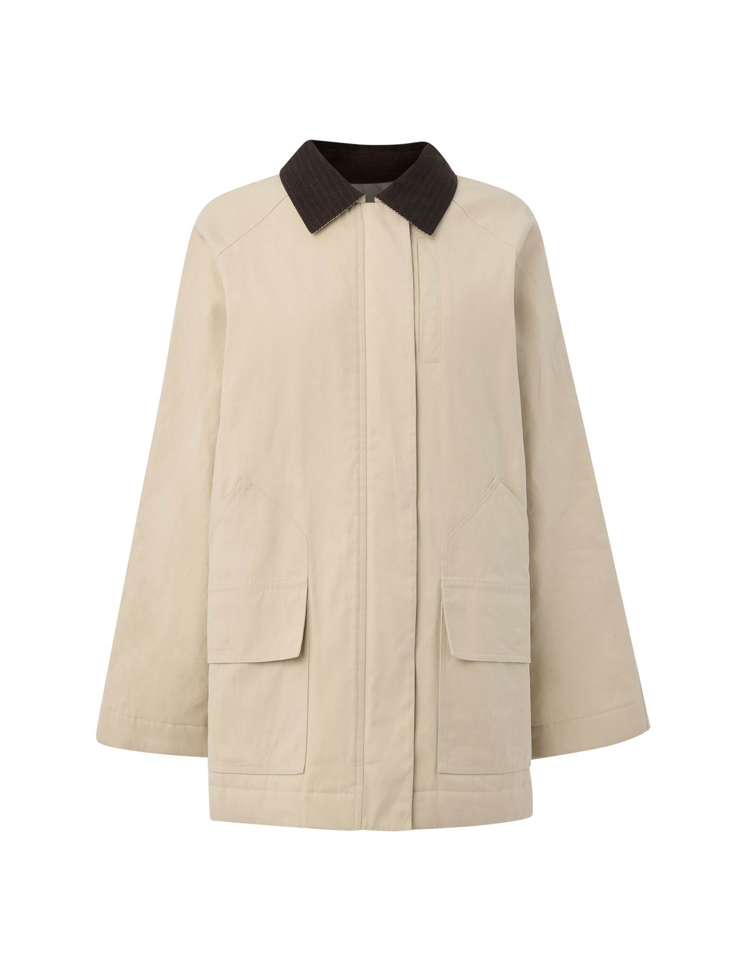 Waxed Pure Cotton Relaxed Utility Jacket 2 of 4