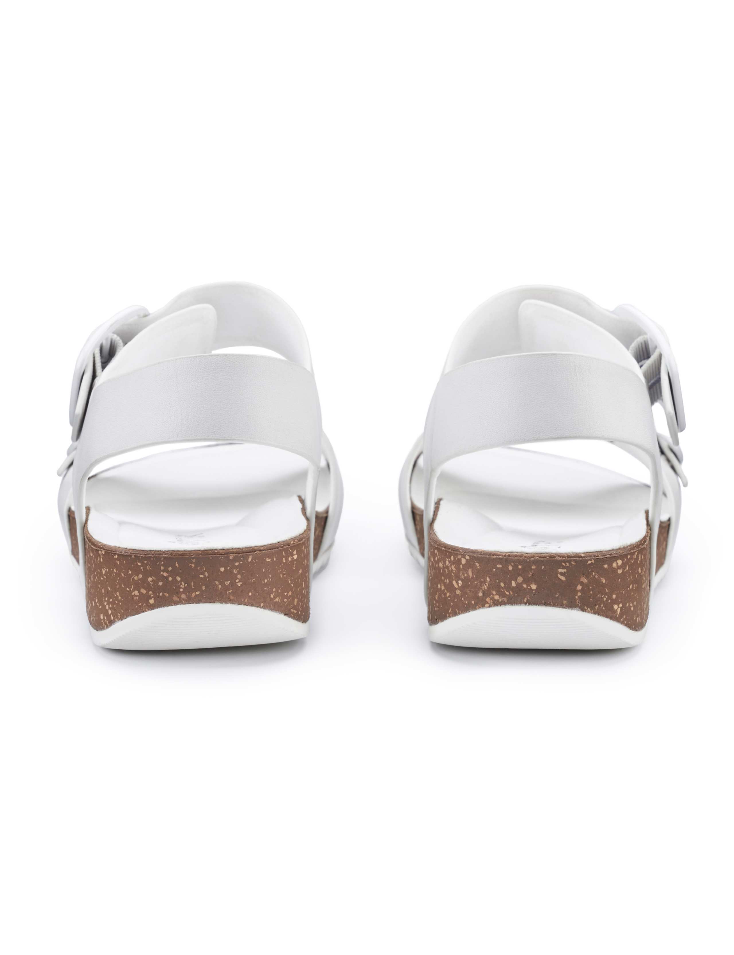 Tourist Leather Buckle Flat Sandals 3 of 4
