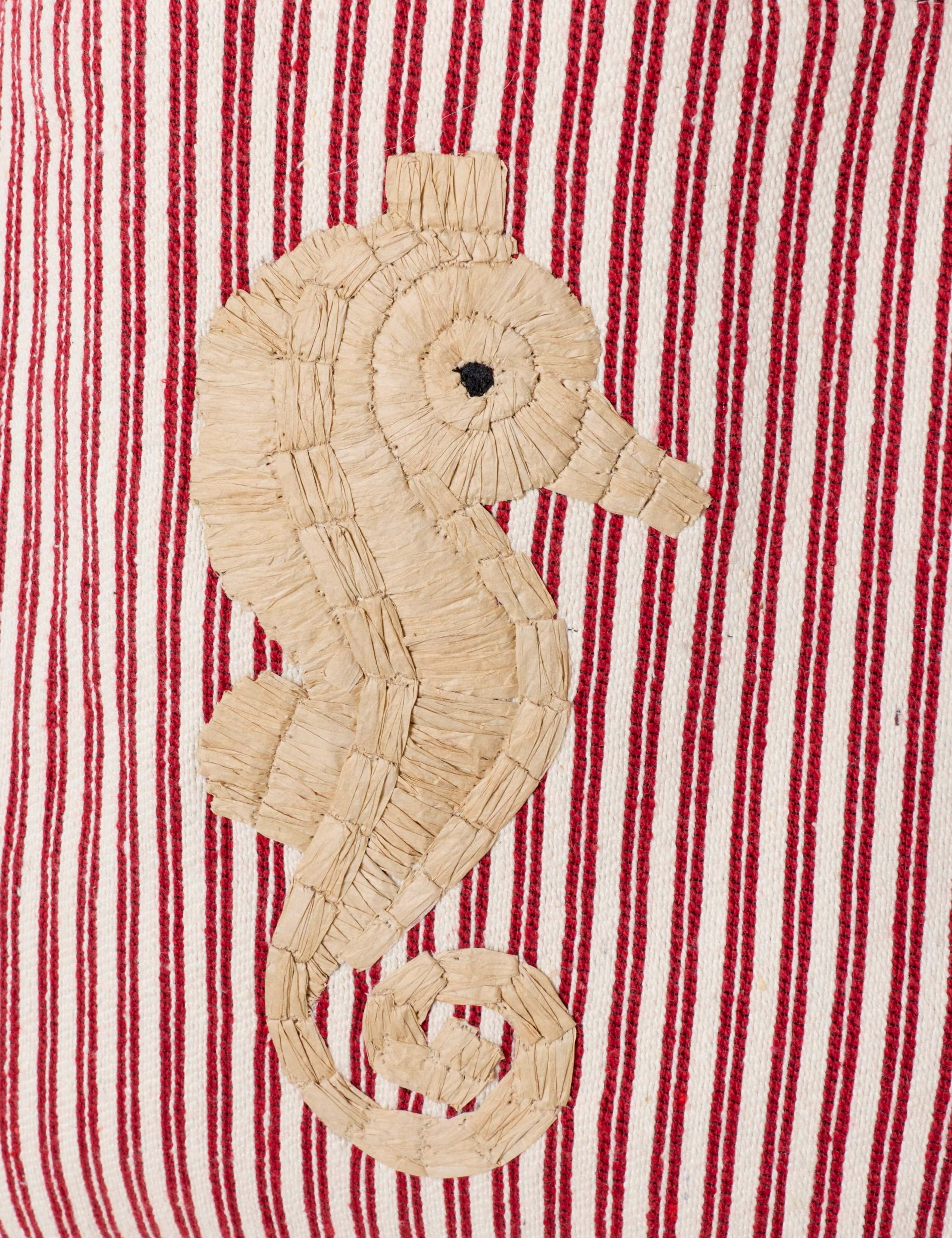 Cotton Rich Striped Seahorse Tote Bag 4 of 5