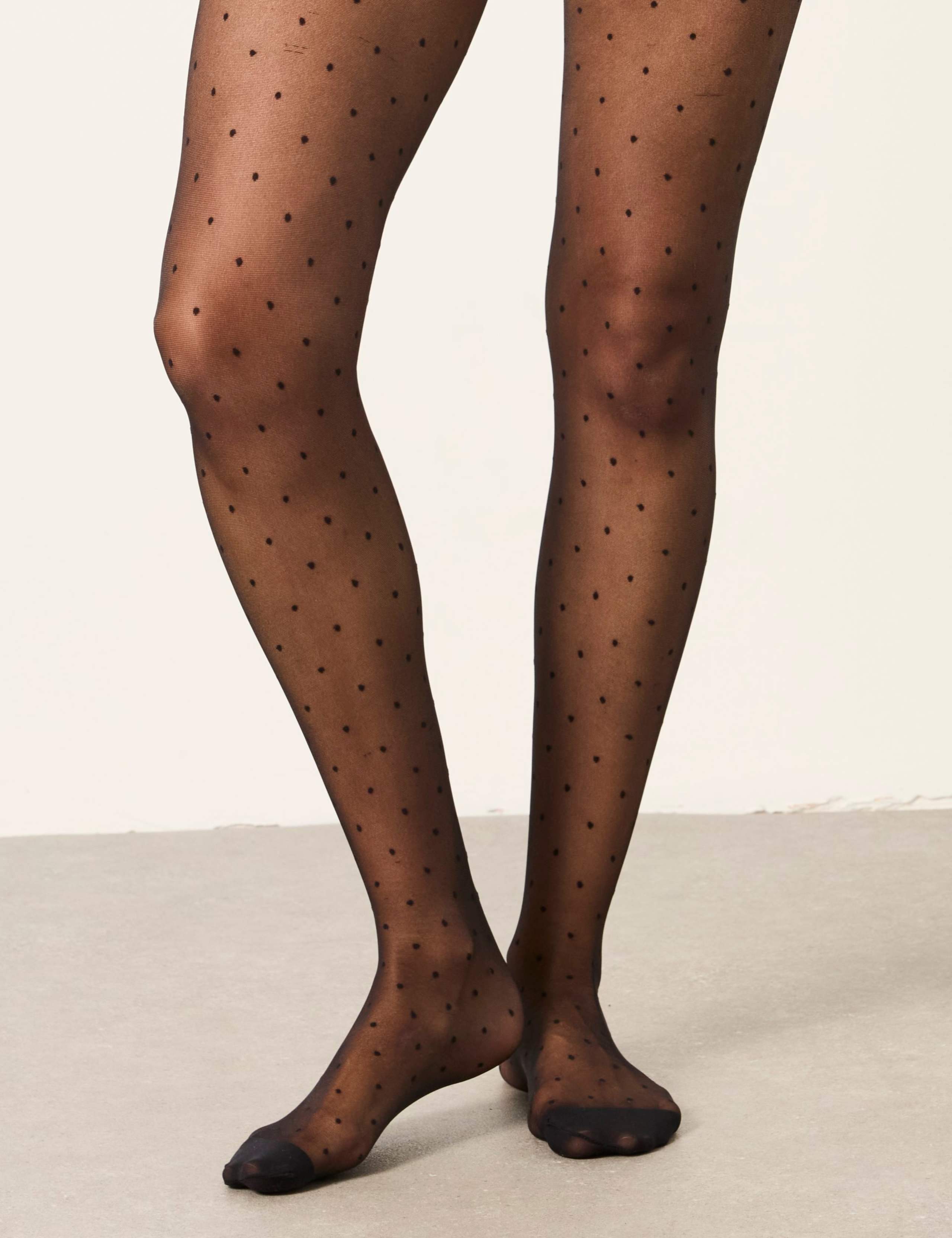 Sheer Spot Print Tights 2 of 4