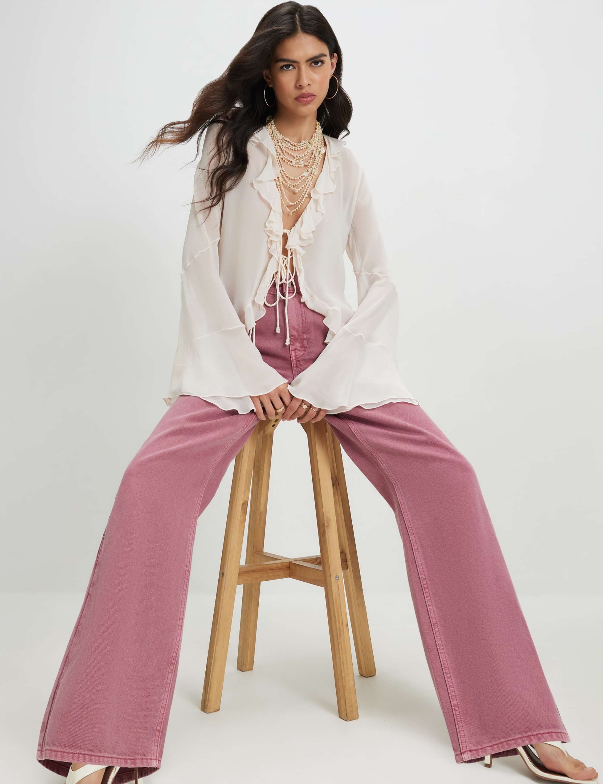 High Waisted Straight Leg Jeans 4 of 6