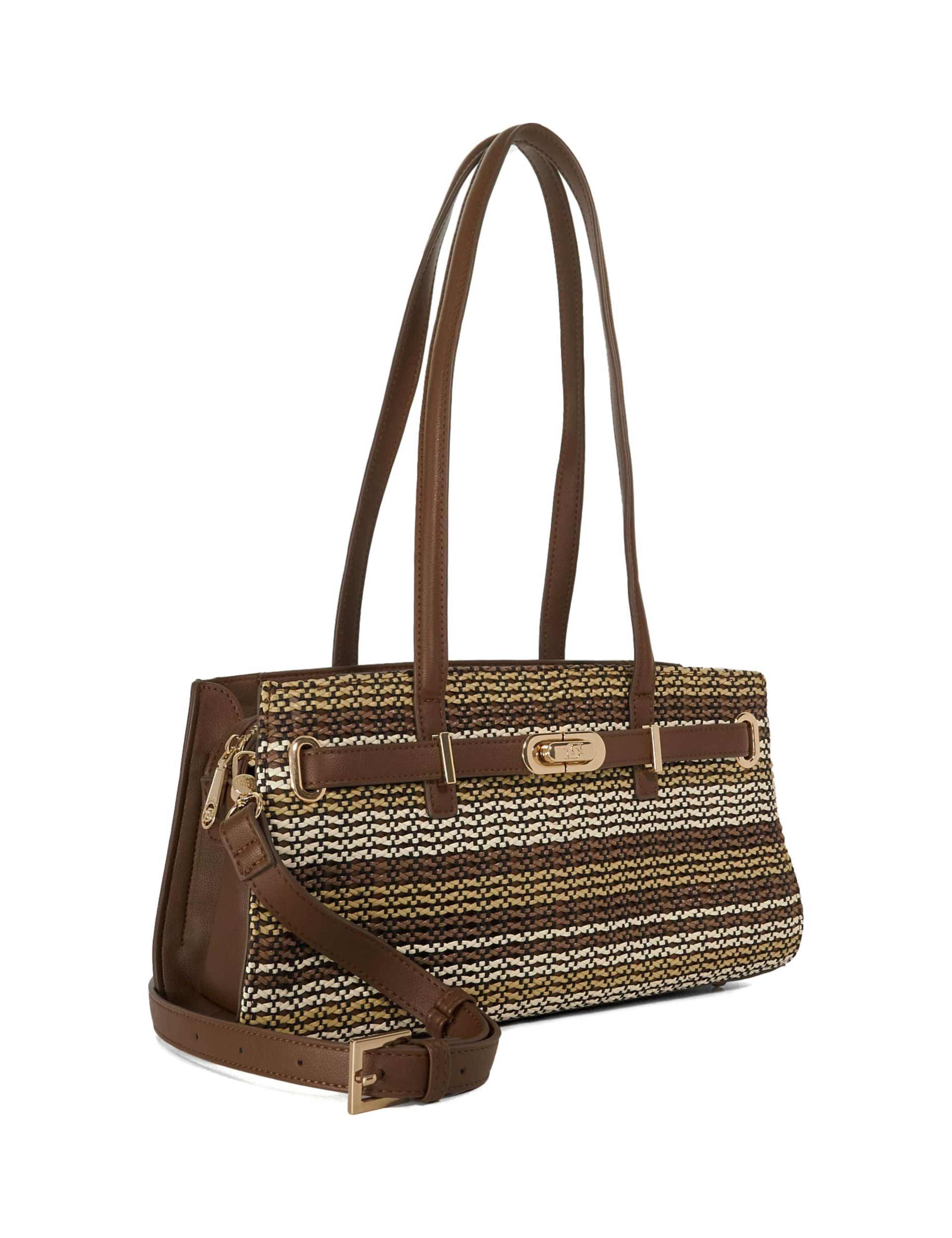 Faux Leather Croc Effect Shoulder Tote Bag 2 of 5