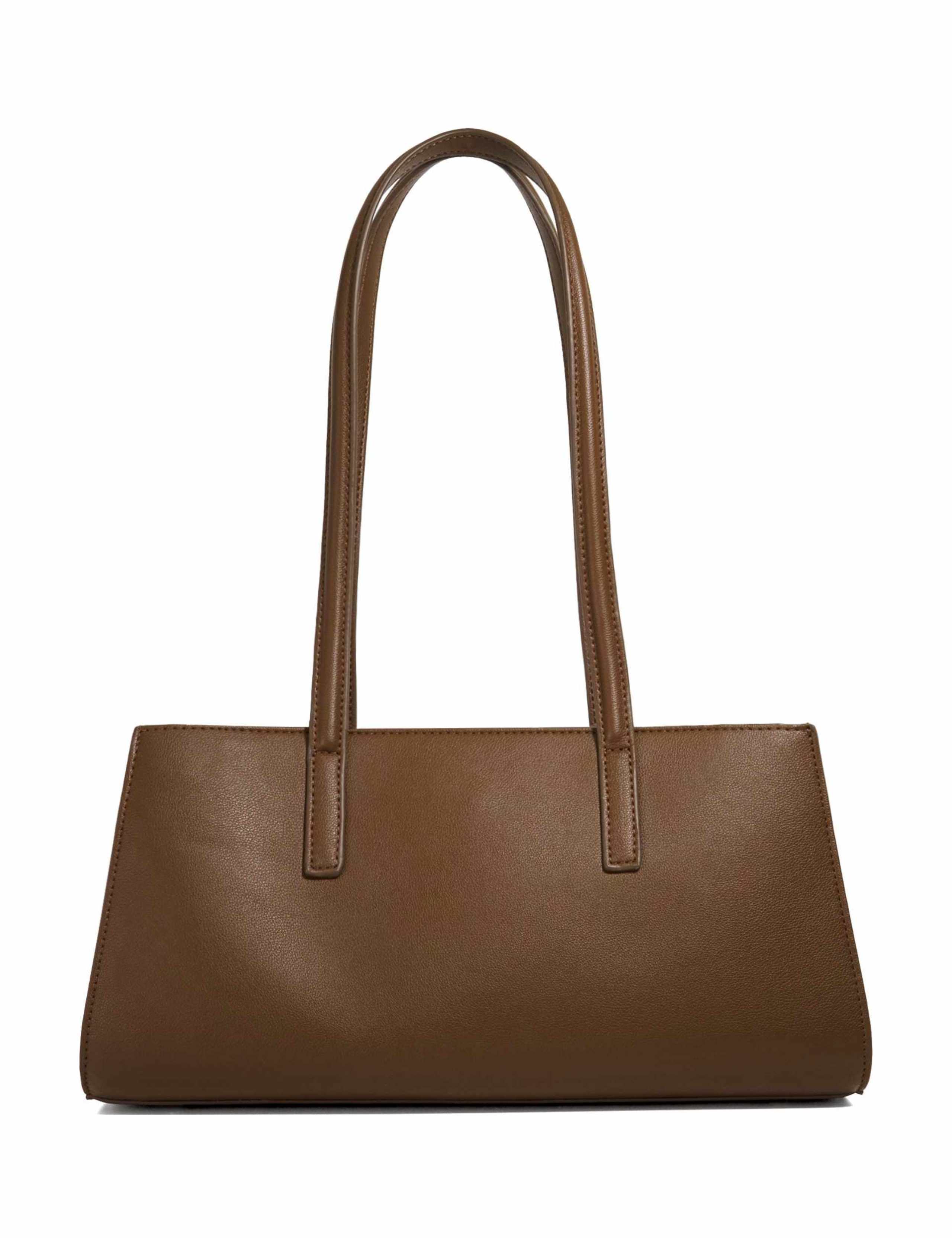 Faux Leather Shoulder Tote Bag 3 of 5