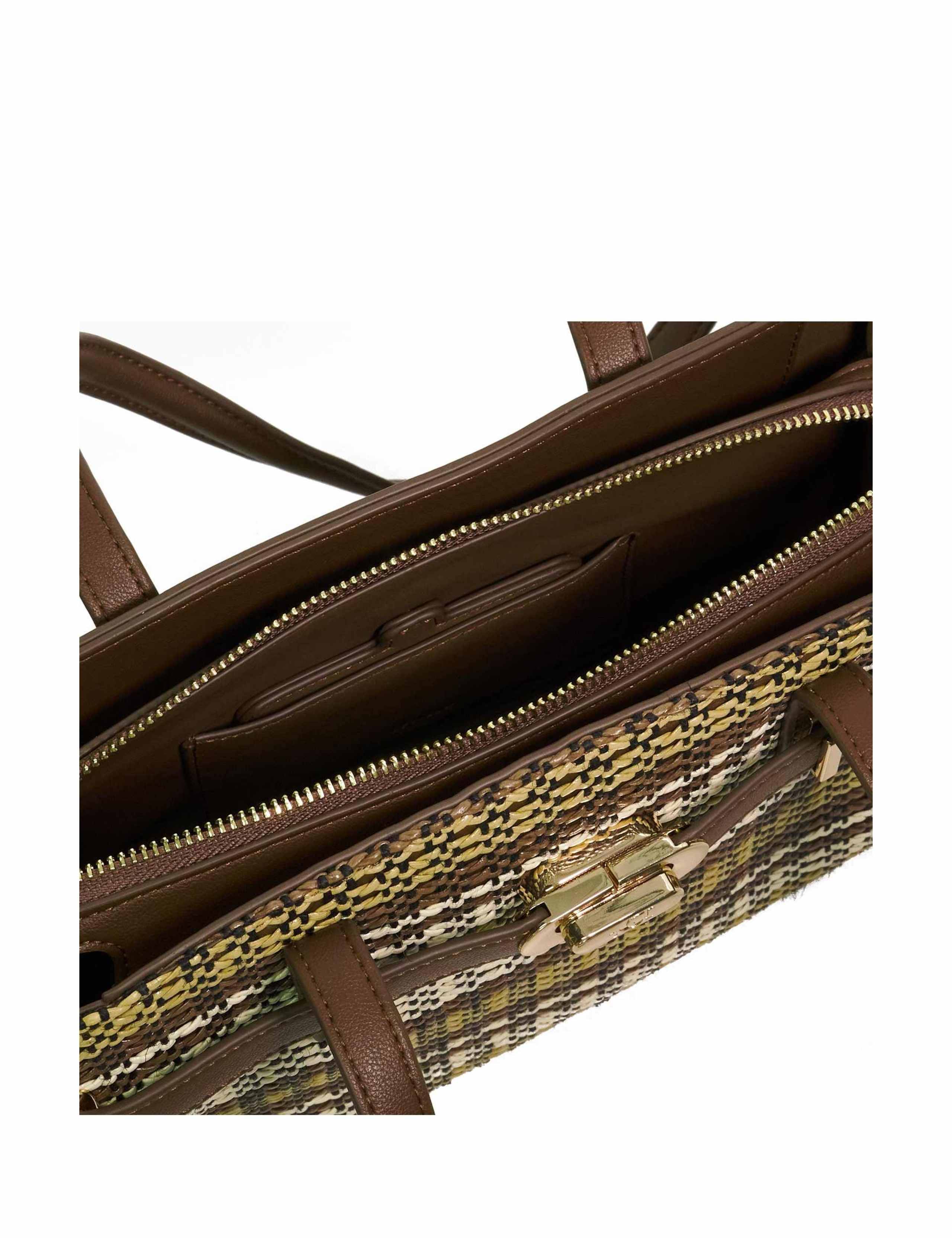 Faux Leather Croc Effect Shoulder Tote Bag 4 of 5