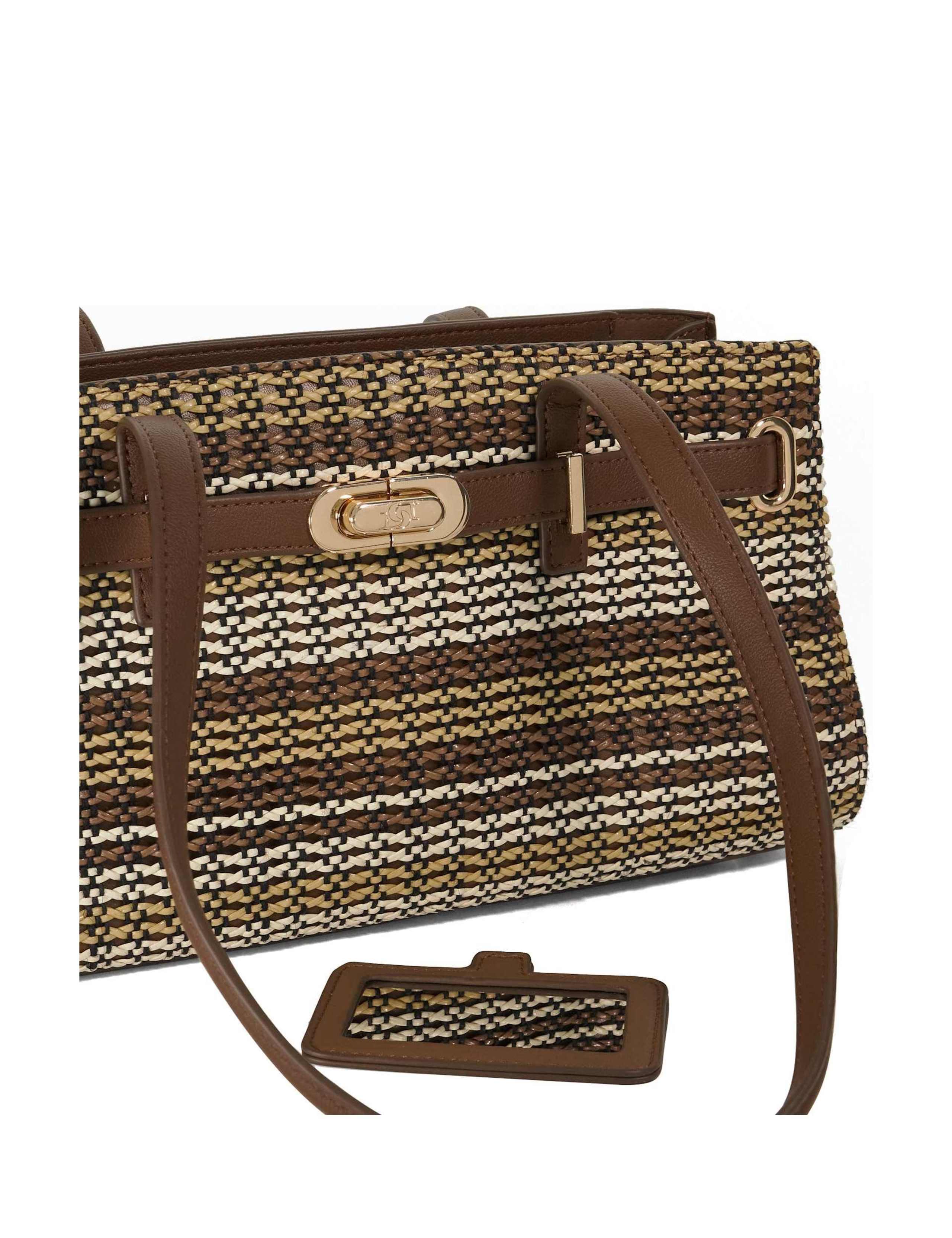 Faux Leather Croc Effect Shoulder Tote Bag 5 of 5