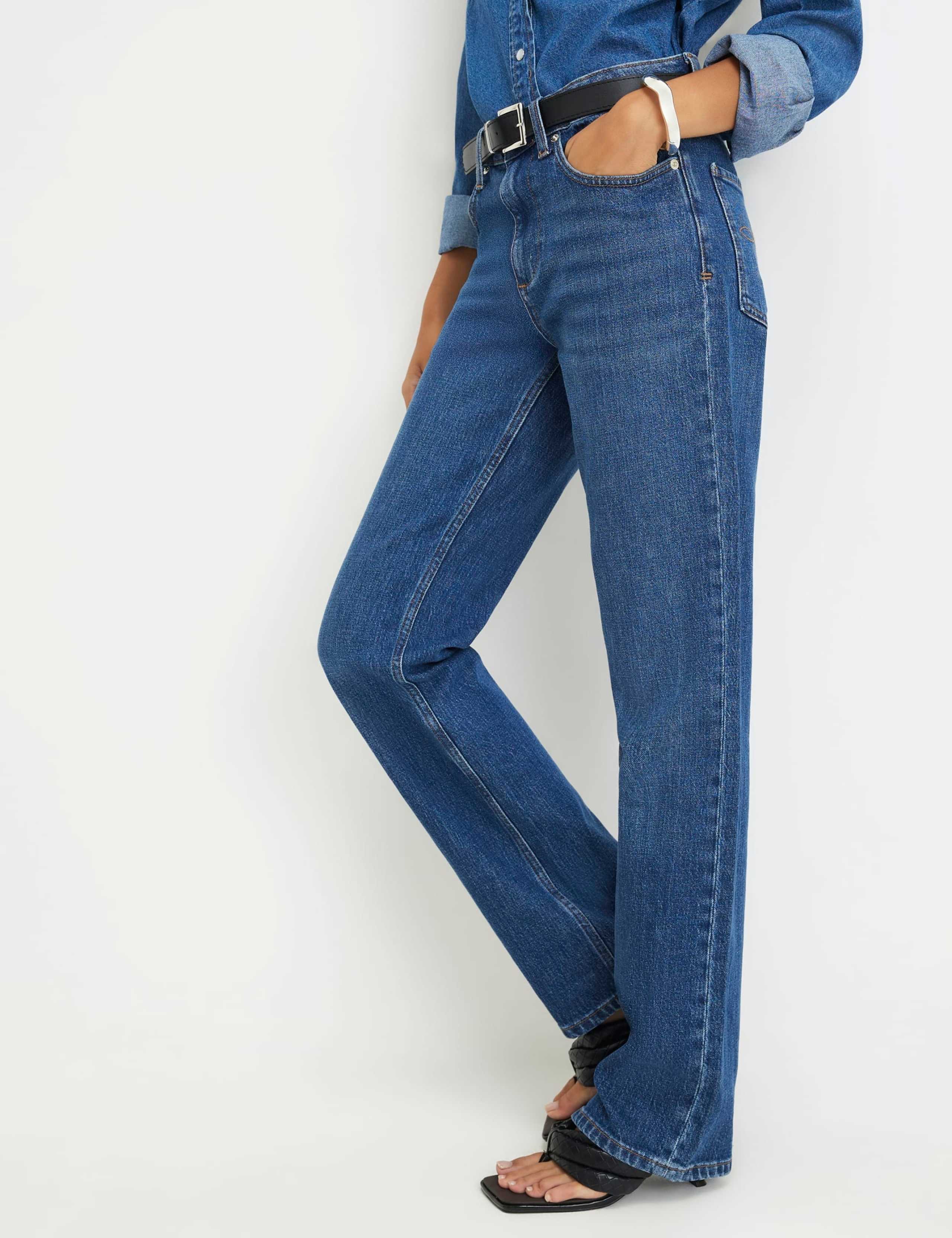 High Waisted Straight Leg Jeans 5 of 6