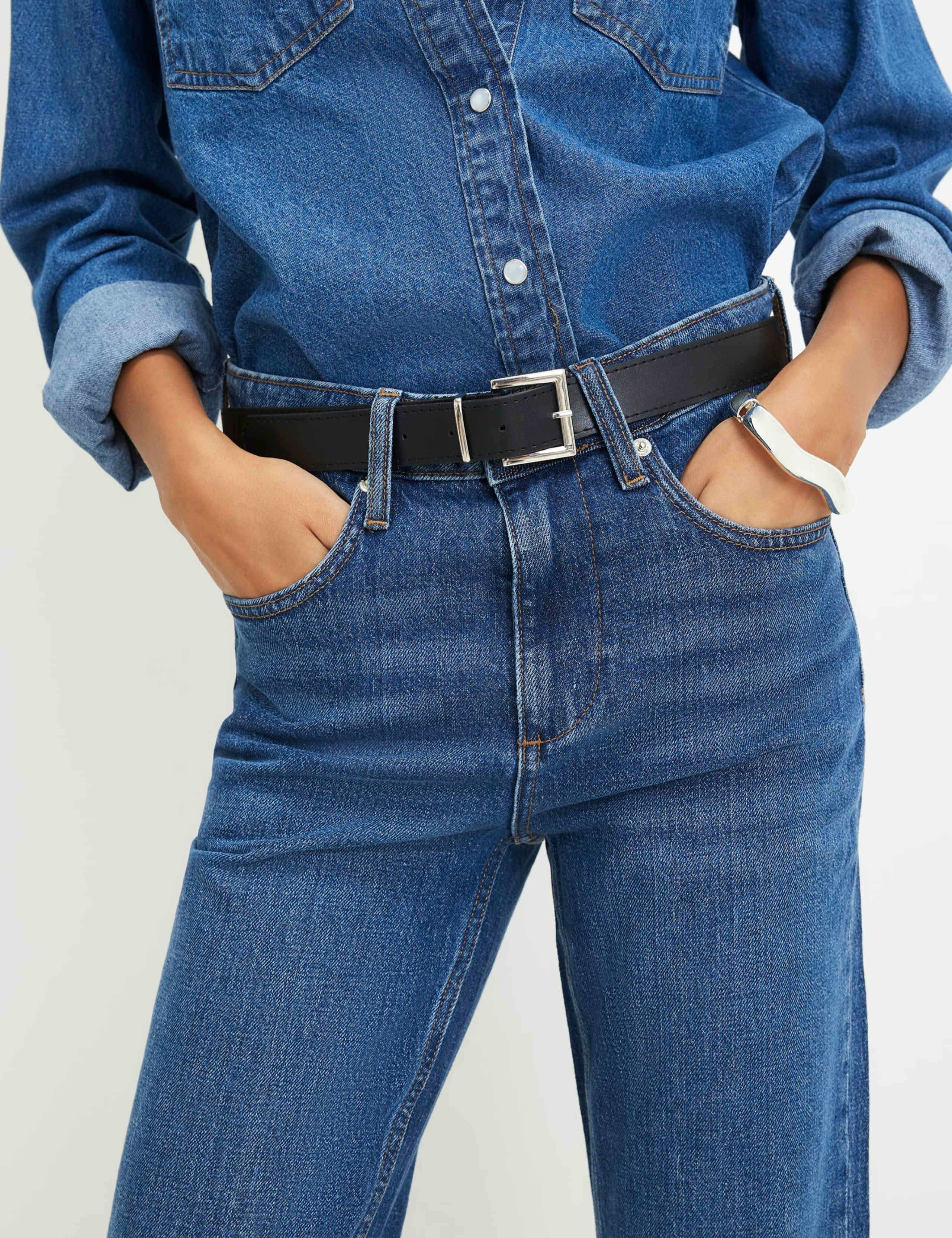 High Waisted Straight Leg Jeans 6 of 6