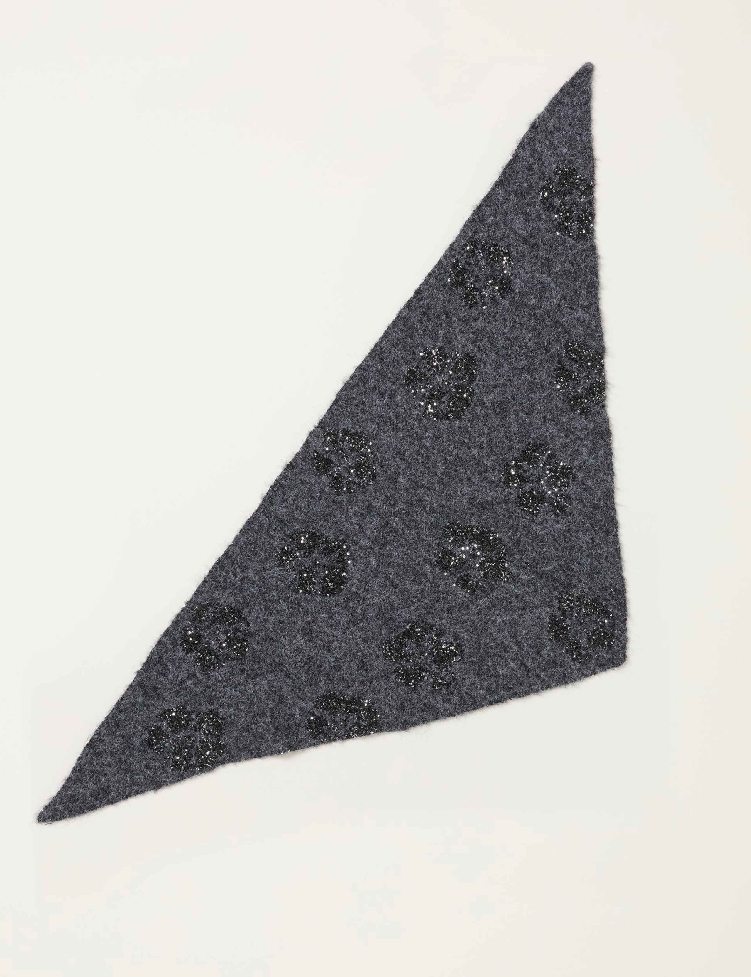 Floral Sequin Triangle Scarf 3 of 3