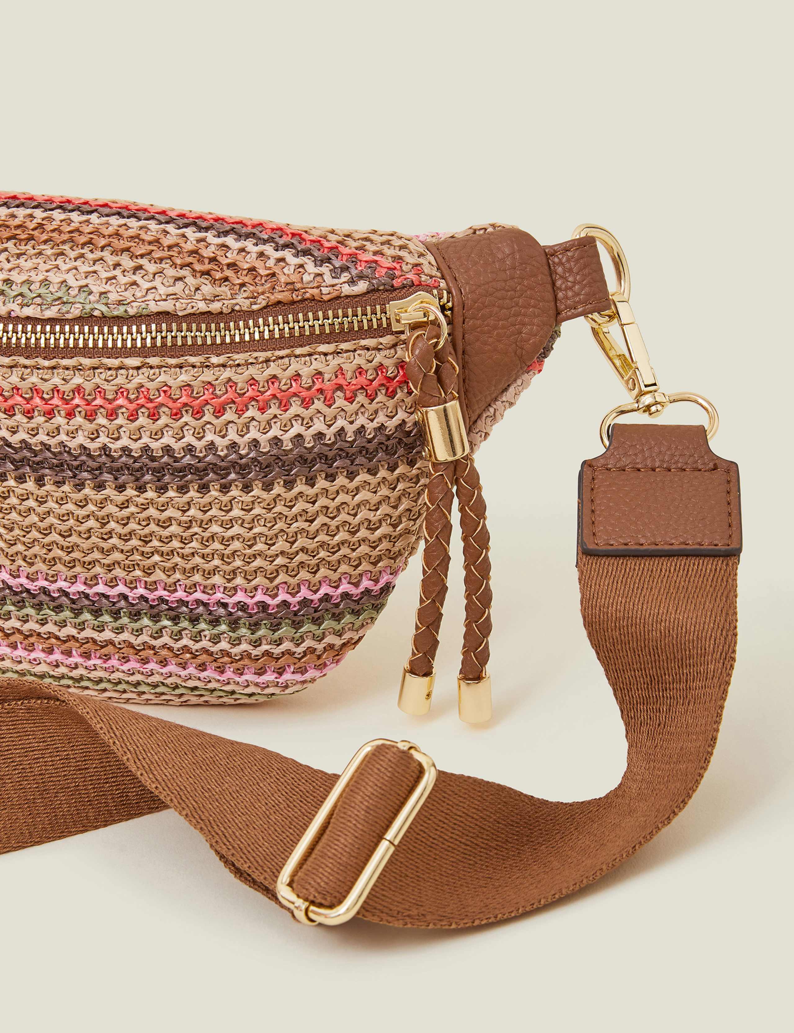 Raffia Striped Bum Bag 3 of 4