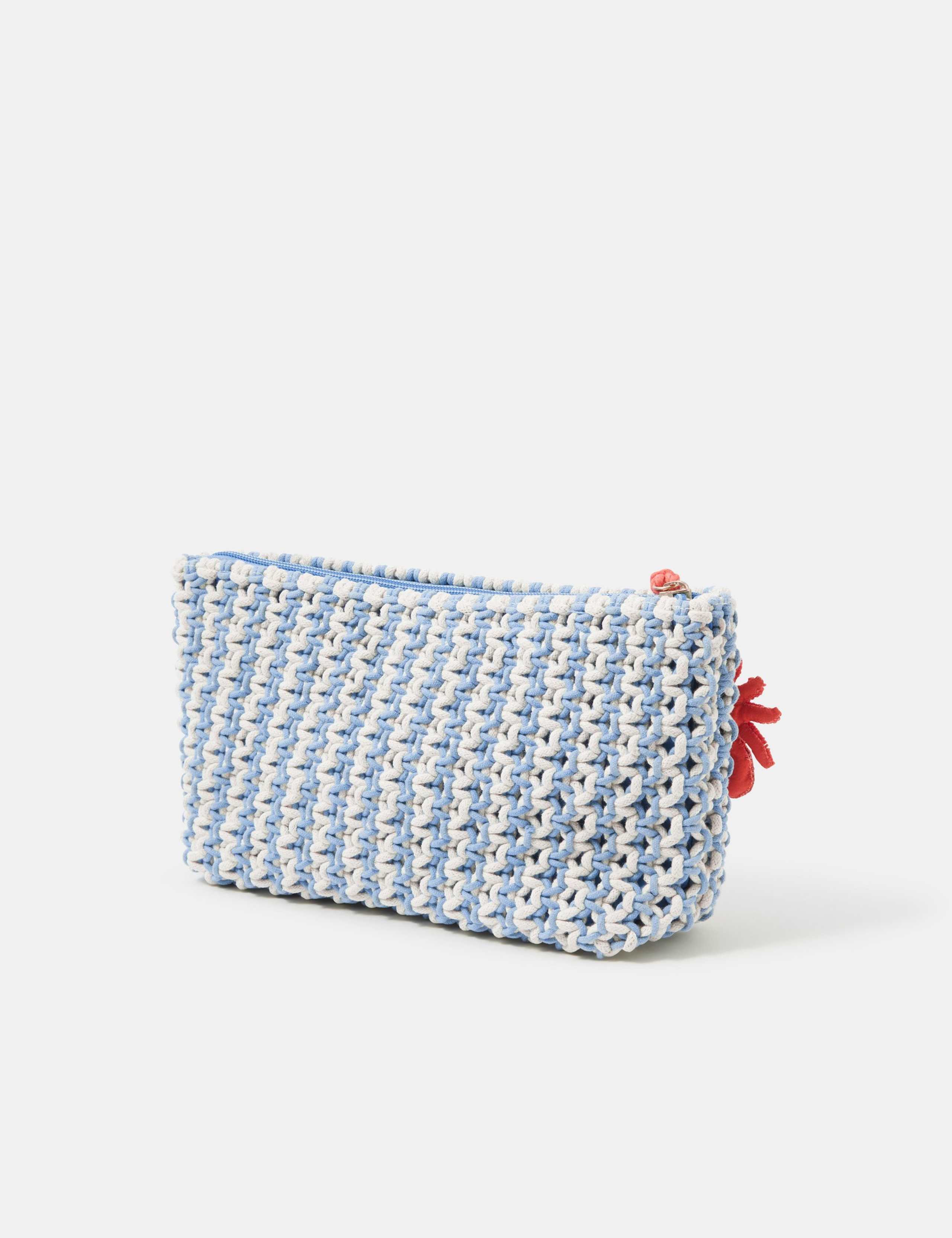 Pure Cotton Macrame Clutch Bag 3 of 5