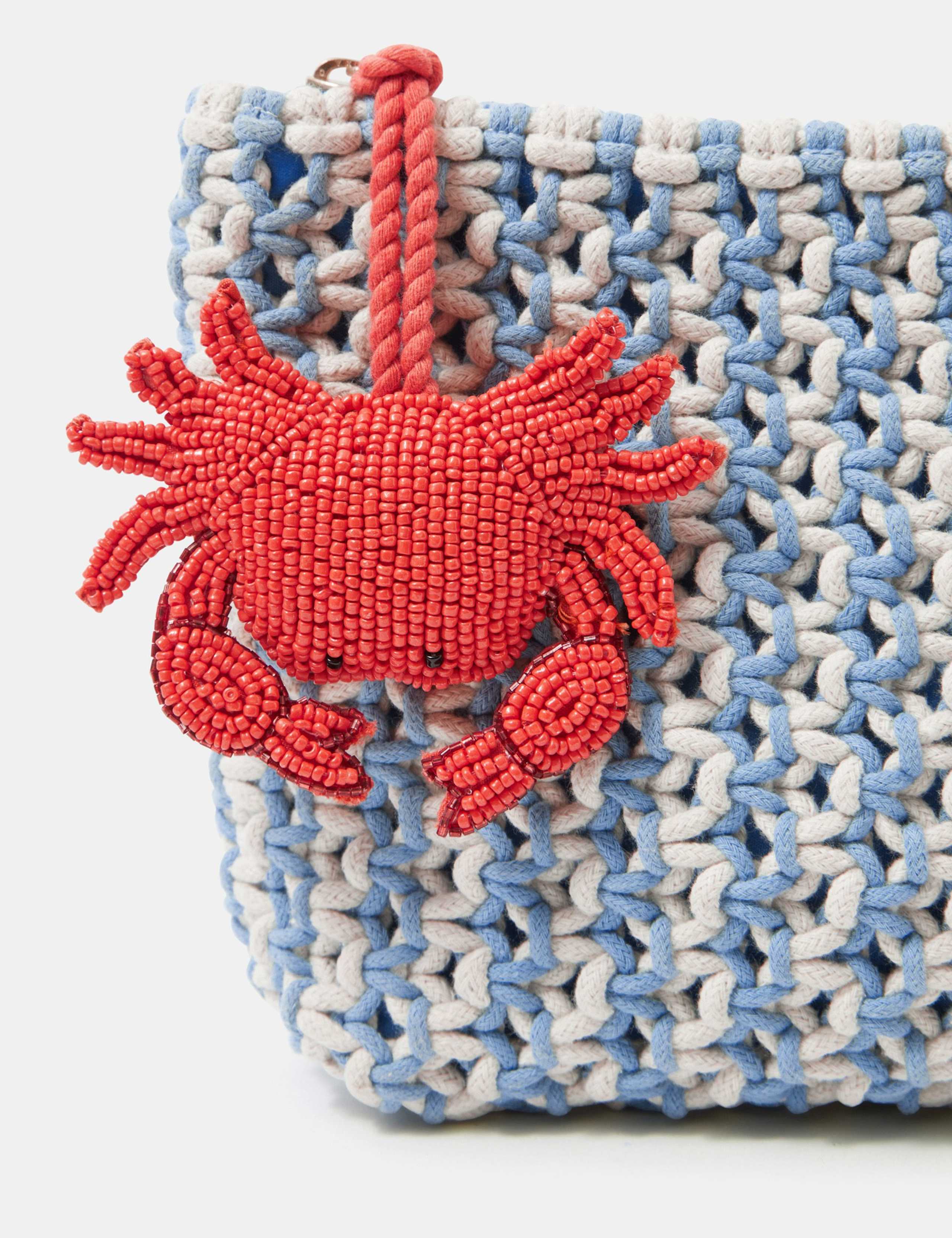 Pure Cotton Macrame Clutch Bag 5 of 5