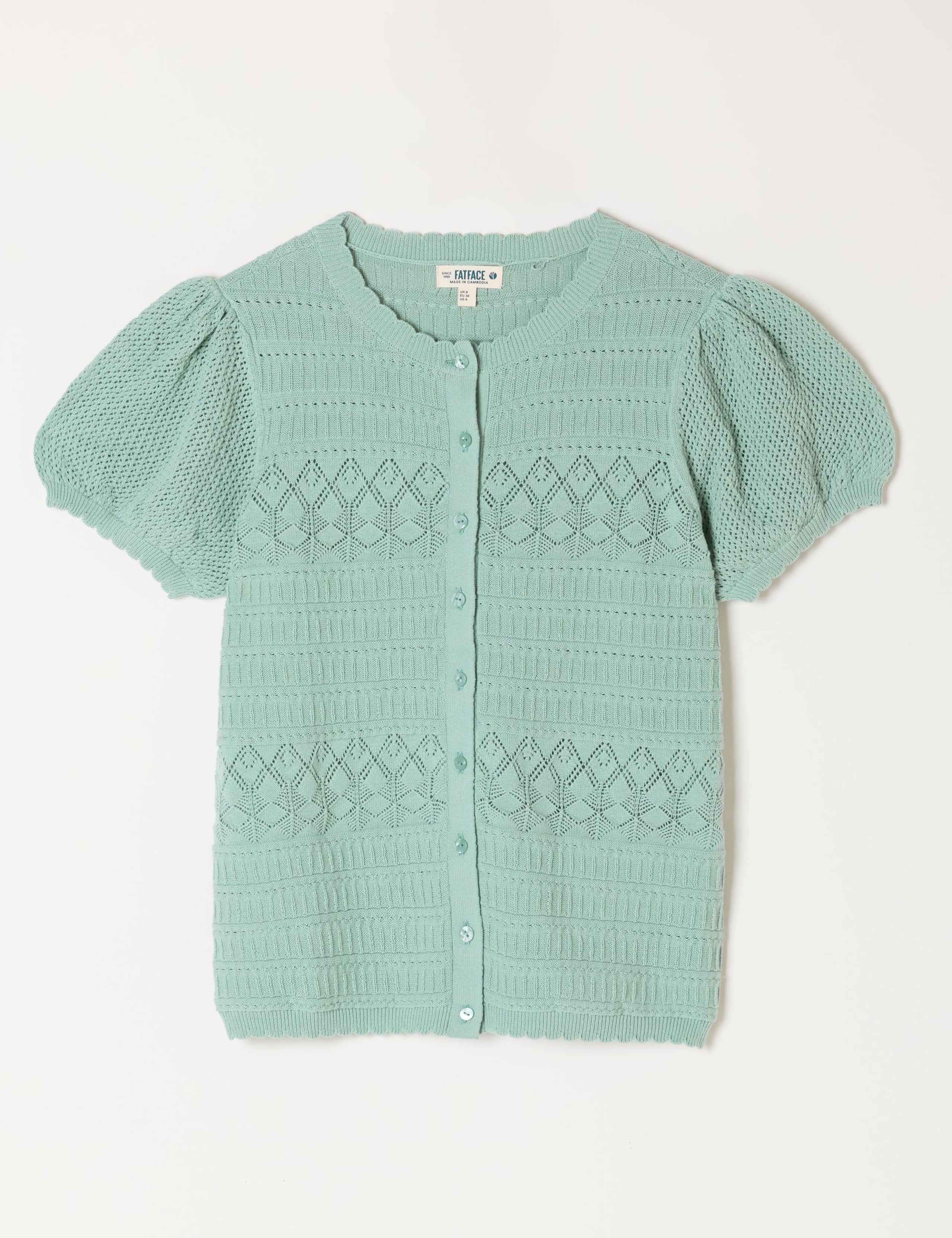 Pure Cotton Embroidered Cardigan 2 of 5