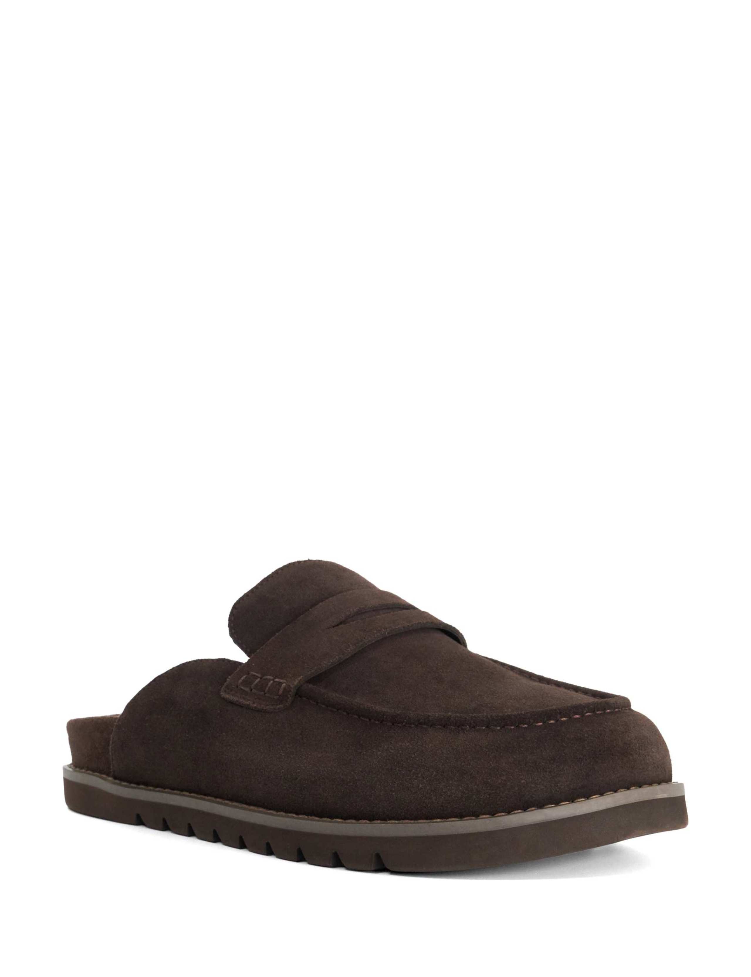 Suede Backless Mule Loafers 3 of 5