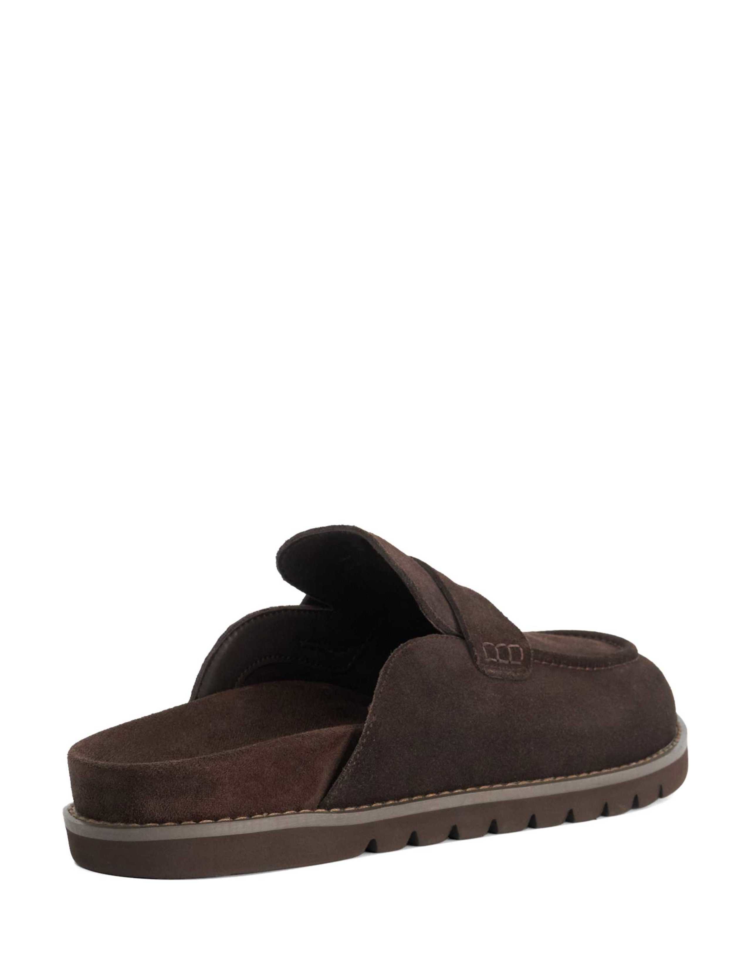 Suede Backless Mule Loafers 4 of 5