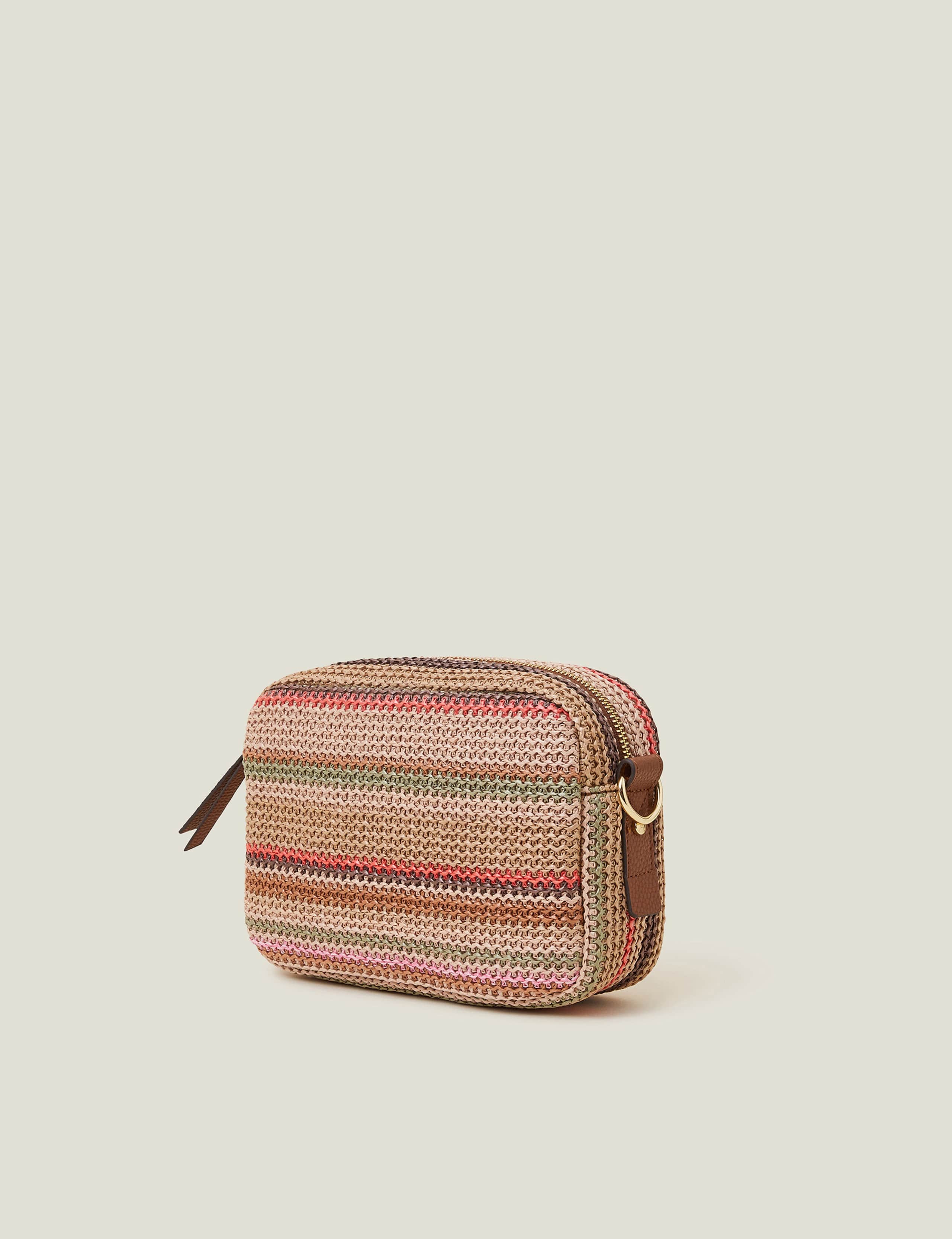 Raffia Striped Camera Bag 2 of 4