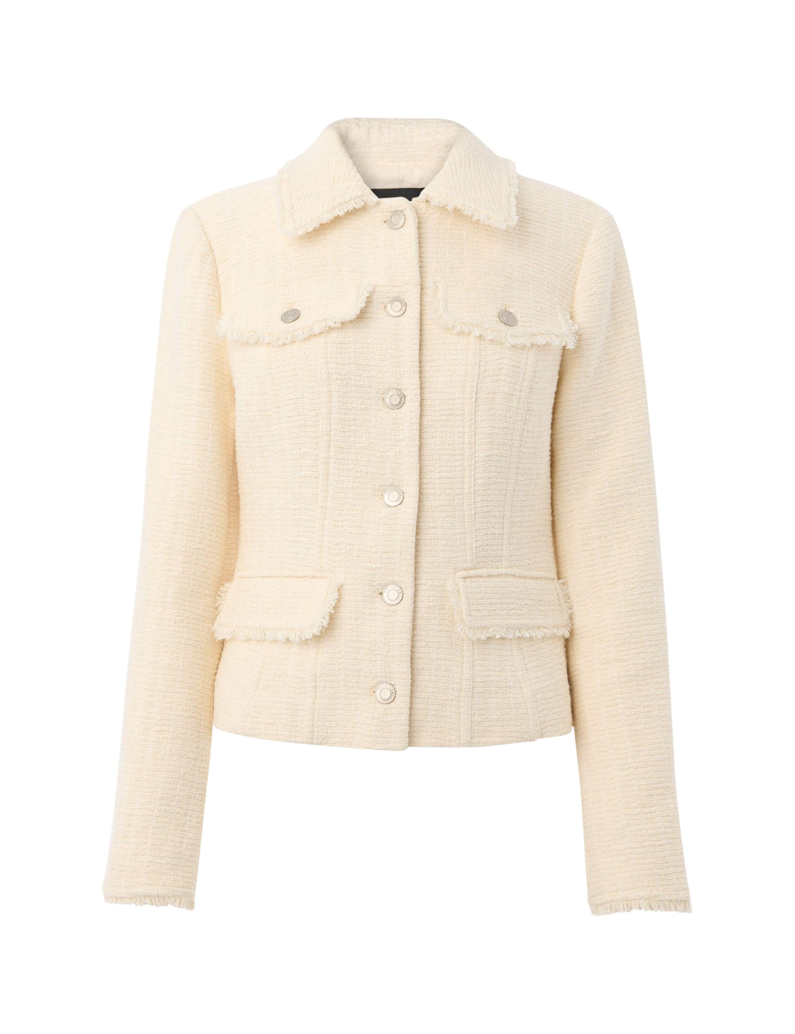 Cotton Blend Textured Blazer 2 of 4