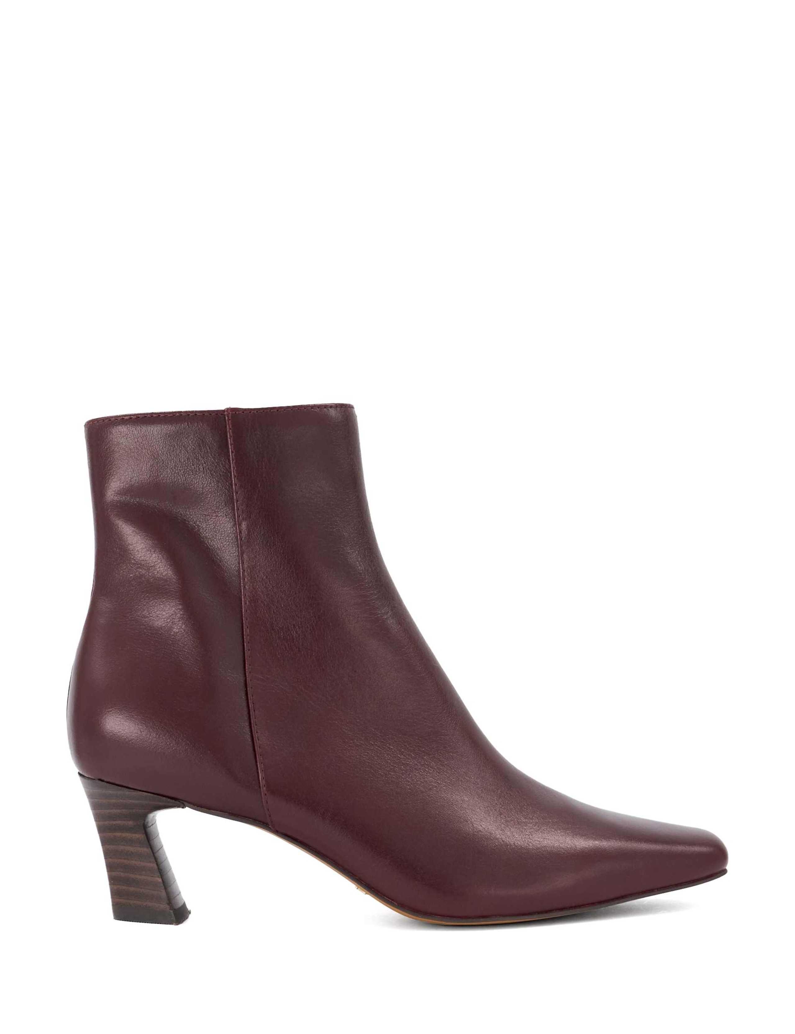 Round Toe Block Heel Ankle Boots 1 of 5