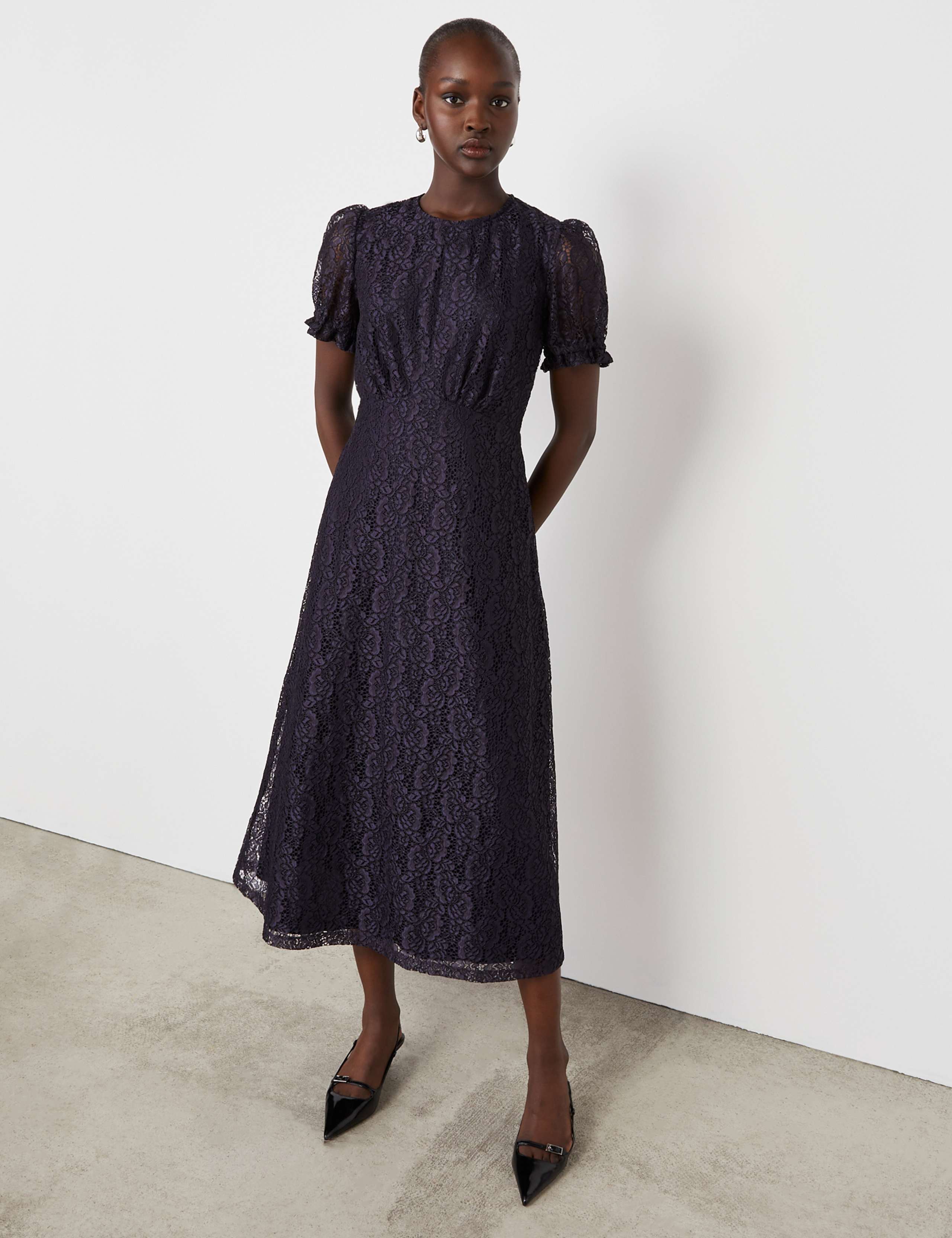 Lace Midi Tea Dress 3 of 4