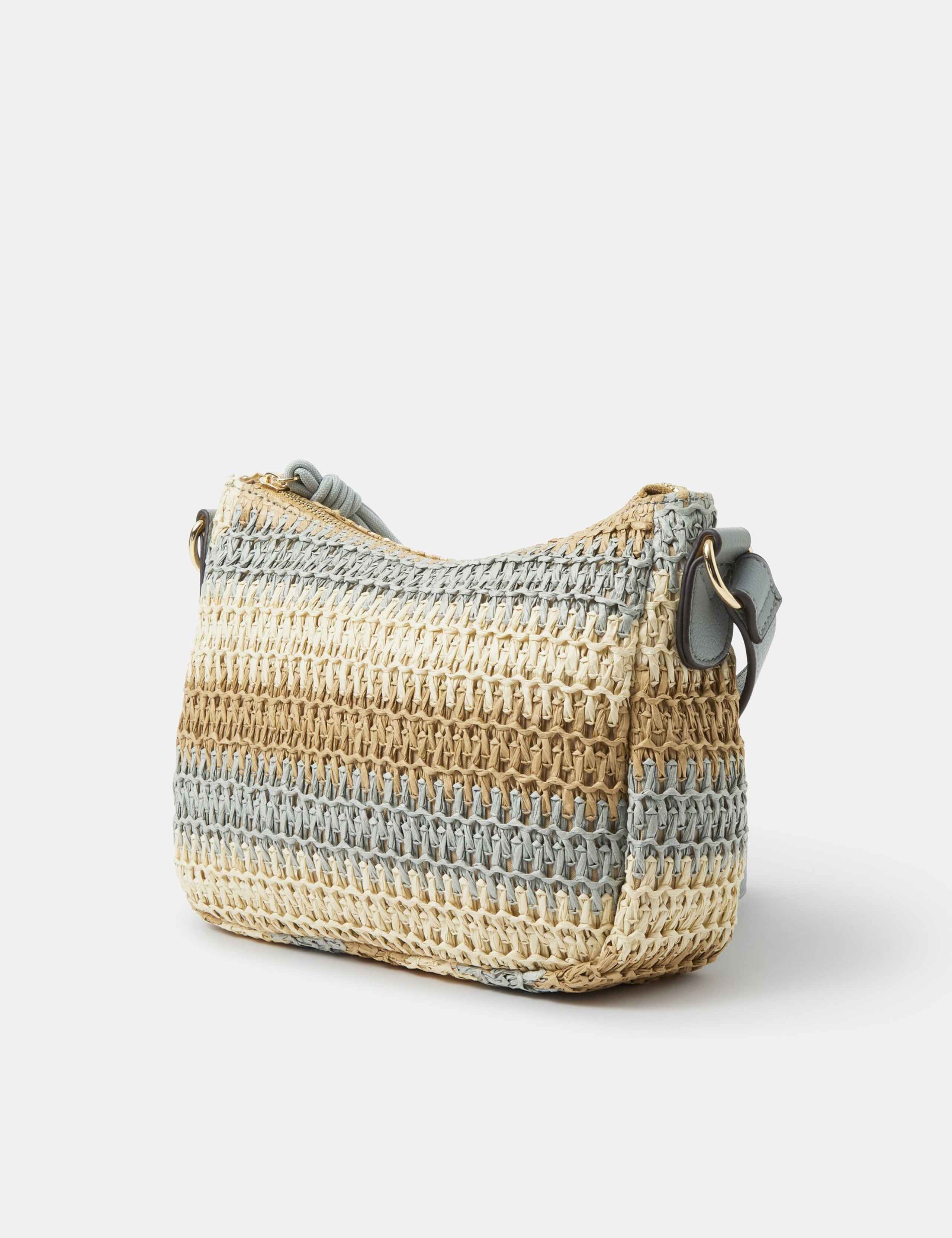 Woven Striped Cross Body Bag 2 of 4