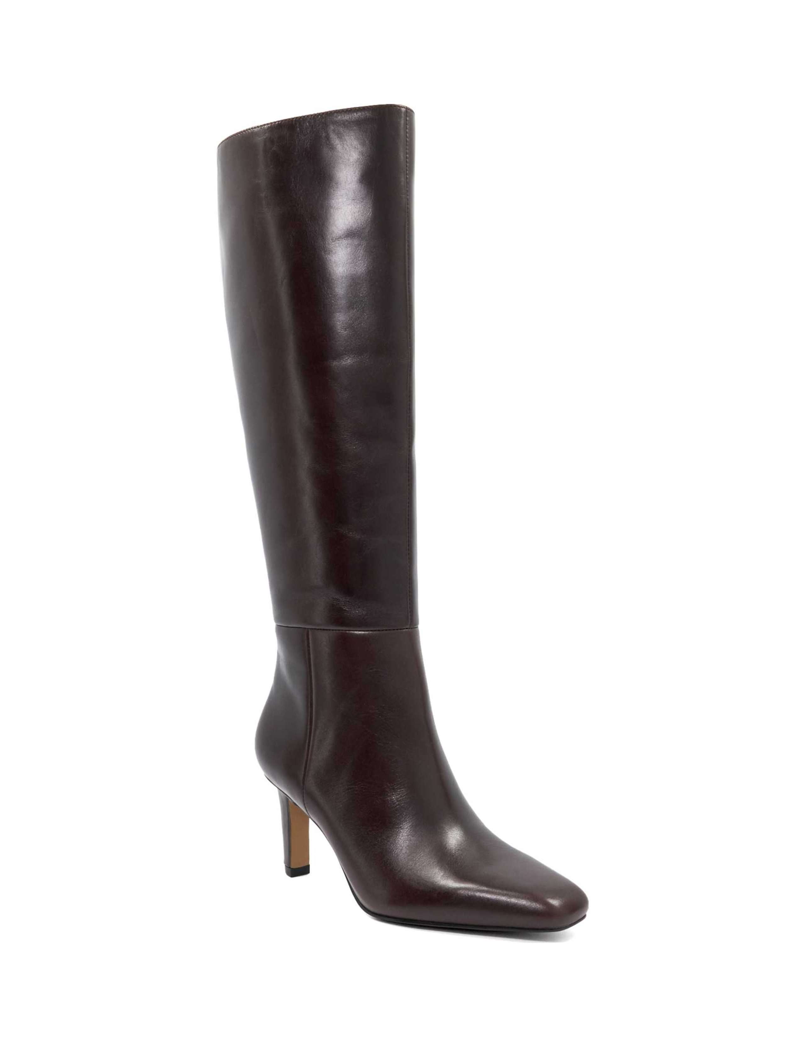 Round Toe Block Heel Knee Boots 4 of 5