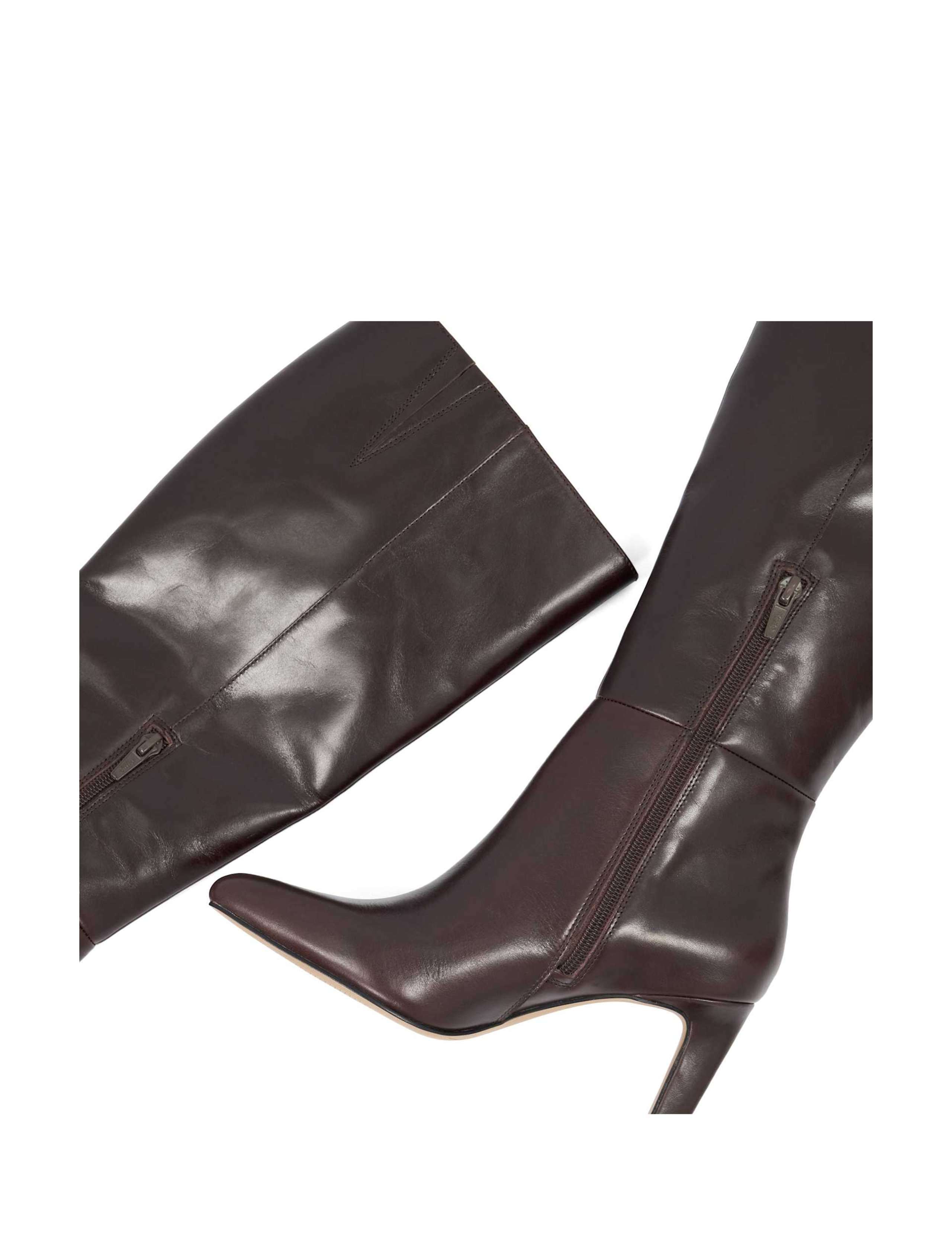 Round Toe Block Heel Knee Boots 5 of 5