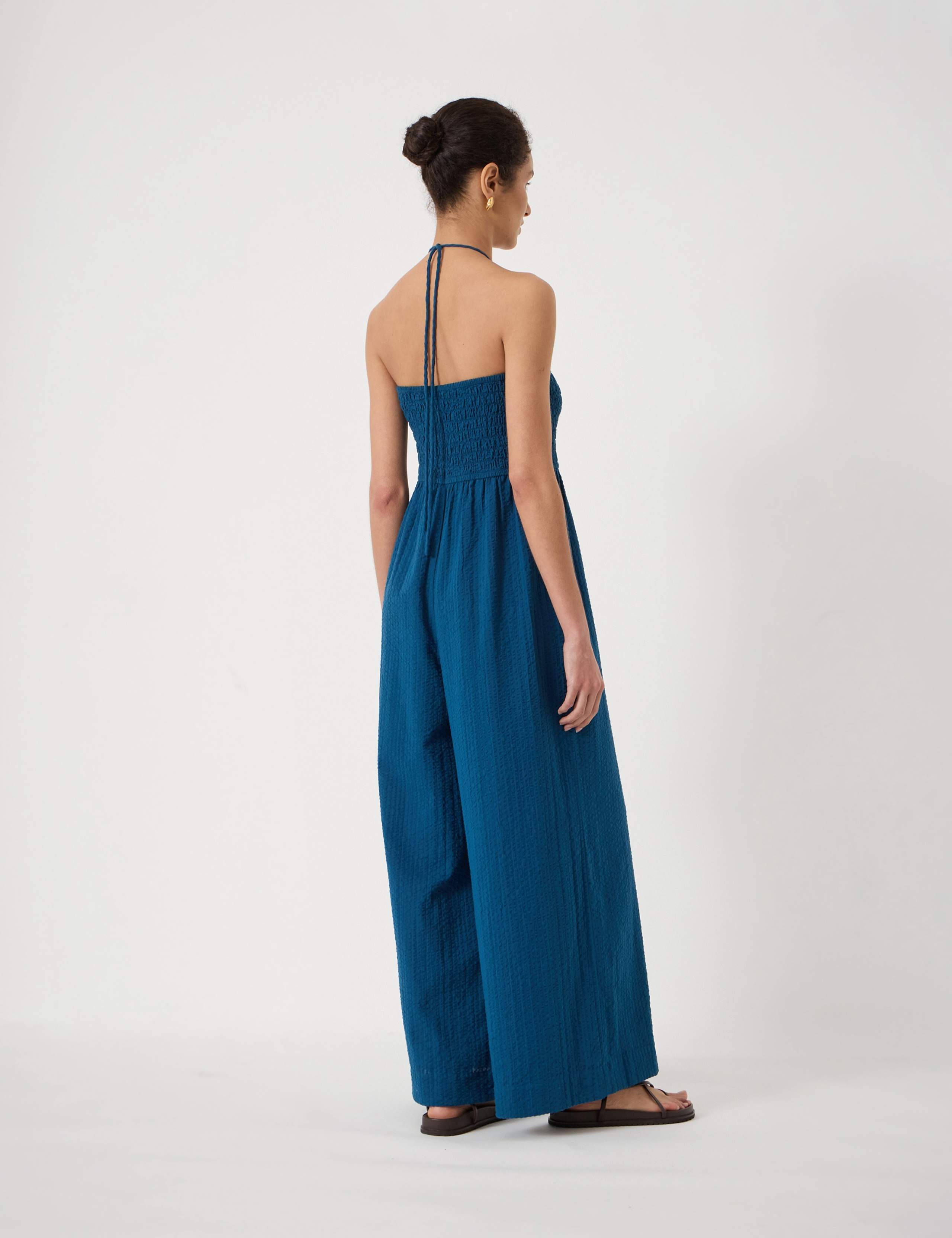 Pure Cotton Sleeveless Wide Leg Jumpsuit 4 of 5