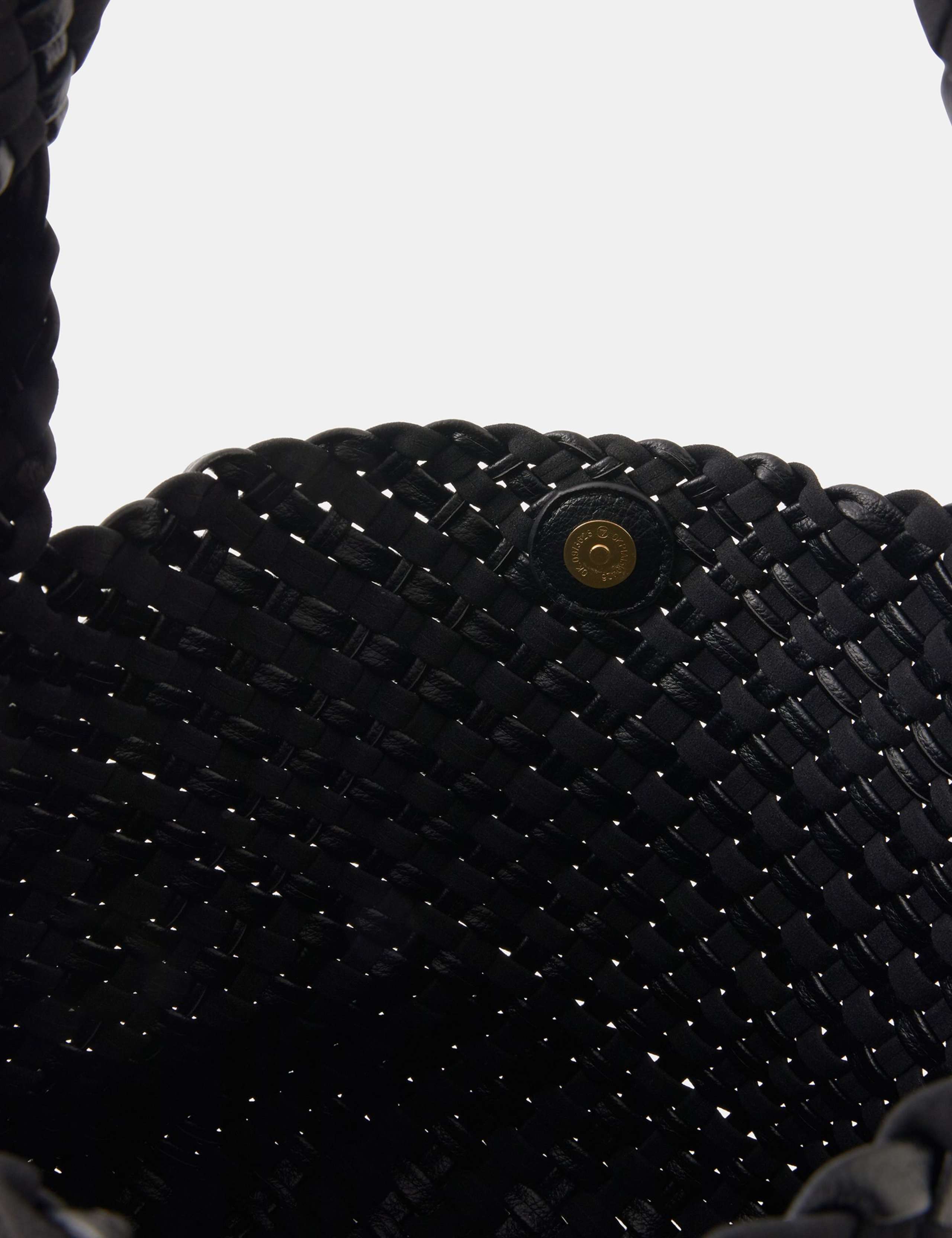 Faux Leather Woven Shoulder Bag 3 of 4