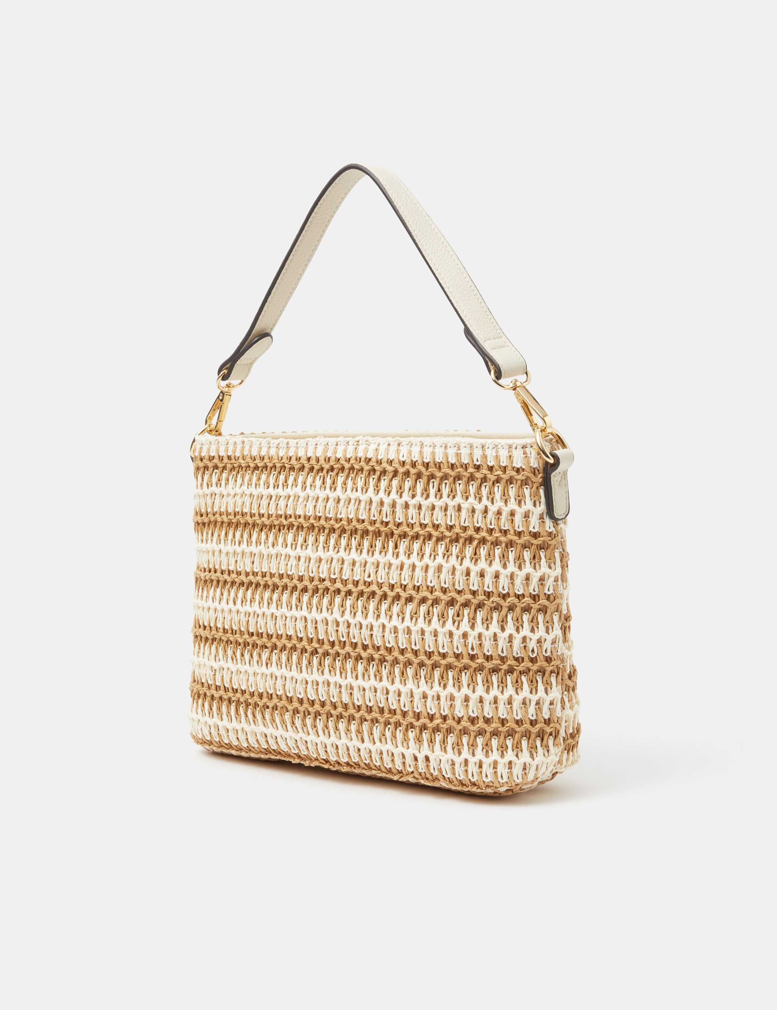 Woven Striped Cross Body Bag 3 of 5