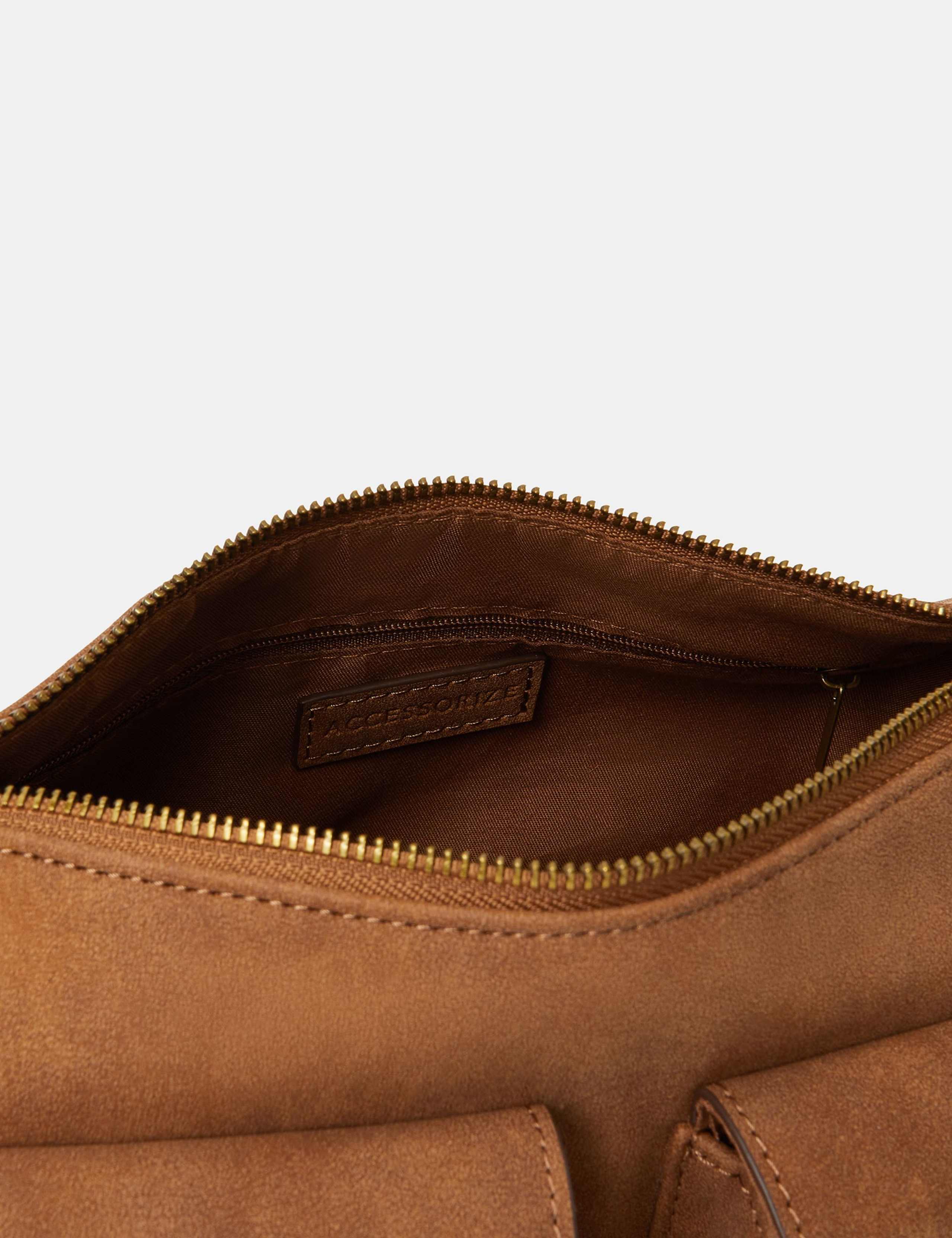 Faux Shearling Pocket Shoulder Bag 4 of 4