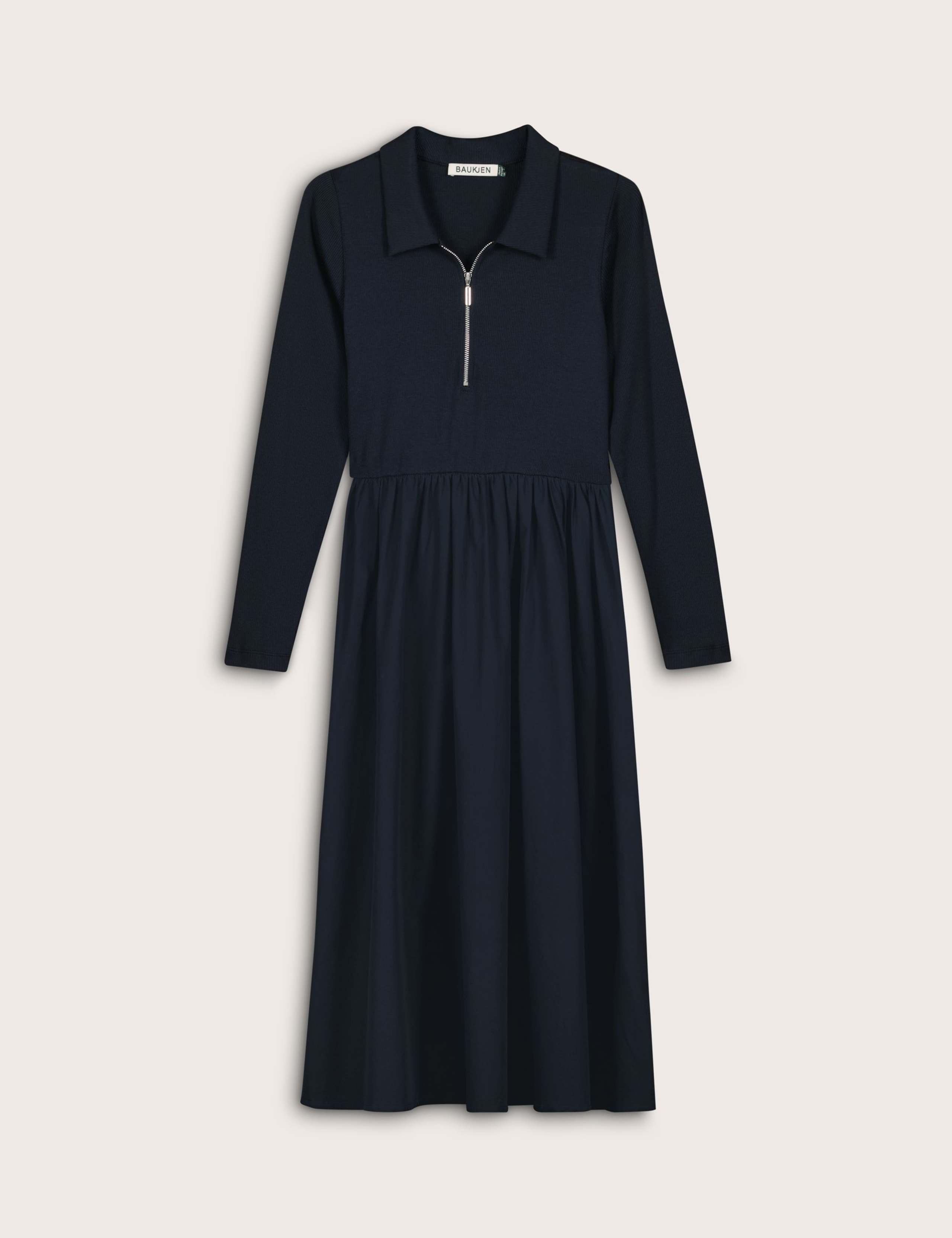 Pure Cotton Midi Waisted Dress 2 of 6